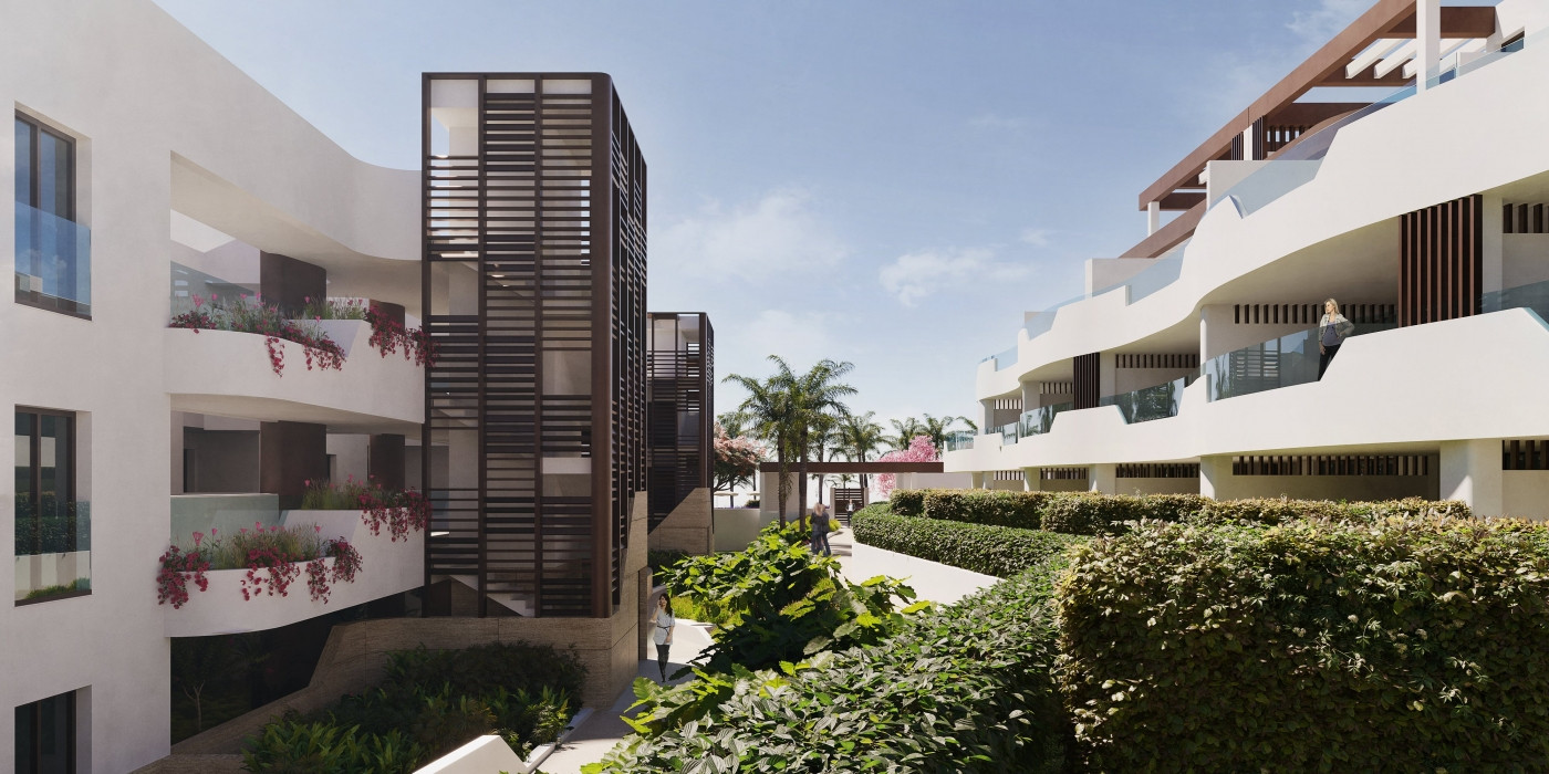 New development of contemporary apartments in New Golden Mile - Estepona