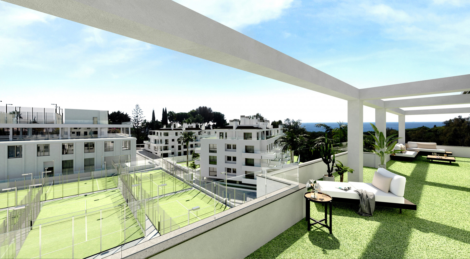 New project of modern apartments for in Calahonda
