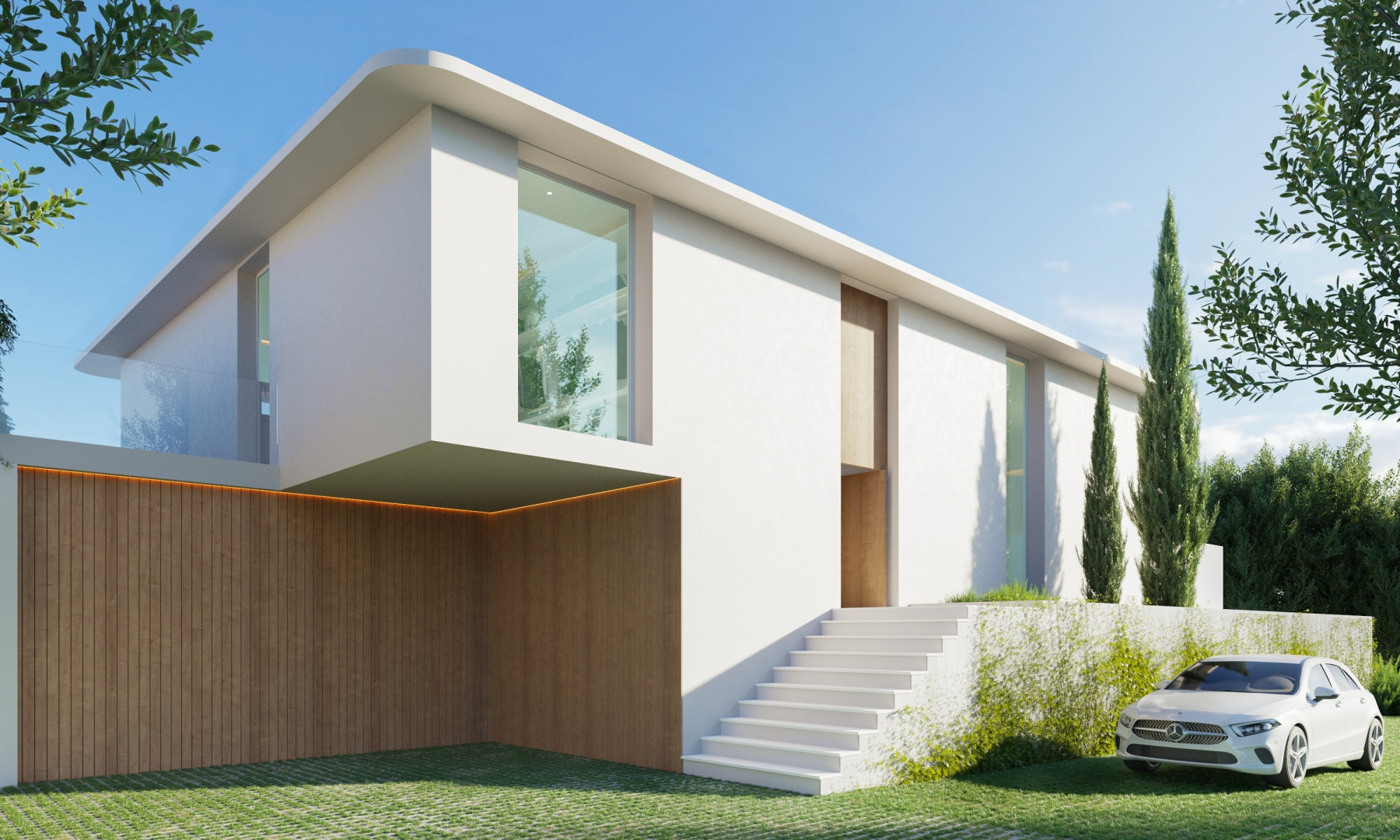 Off plan new contemporary complex of villas for sale in Benalmadena