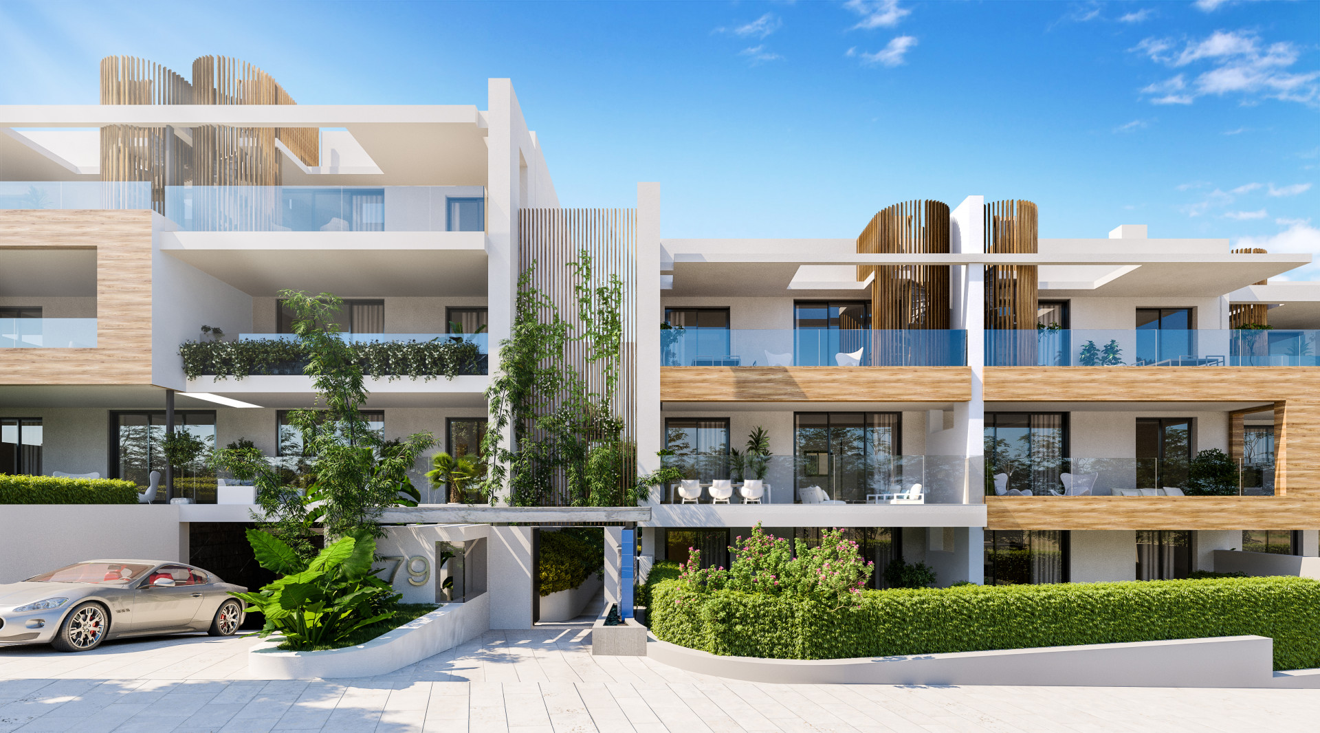 New project of modern apartments, penthouses and townhouses for sale in Fuengirola