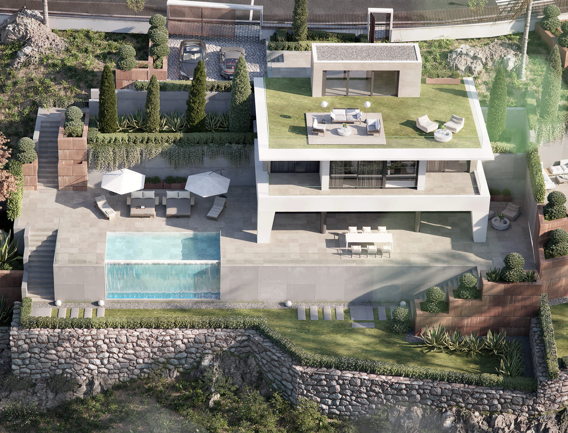 New modern style boutique complex of villas for sale in Puerto de la Duquesa