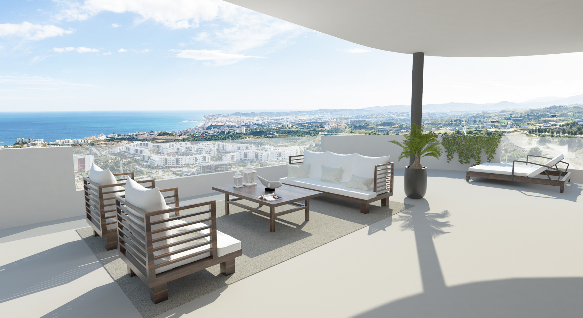 New Modern Boutique  complex of apartments for sale in El Higueron in Benalmadena