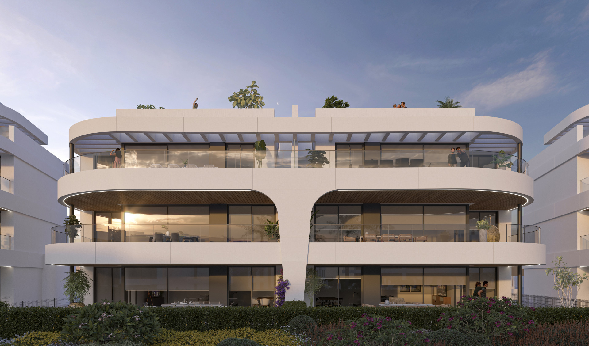 Apartamentos y áticos contemporáneos en venta en Atalaya Estepona