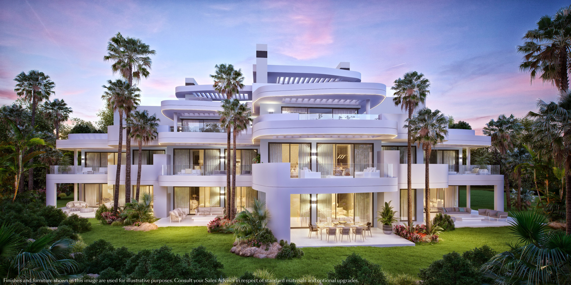 Off-plan contemporary luxury apartments for sale in Marbella
