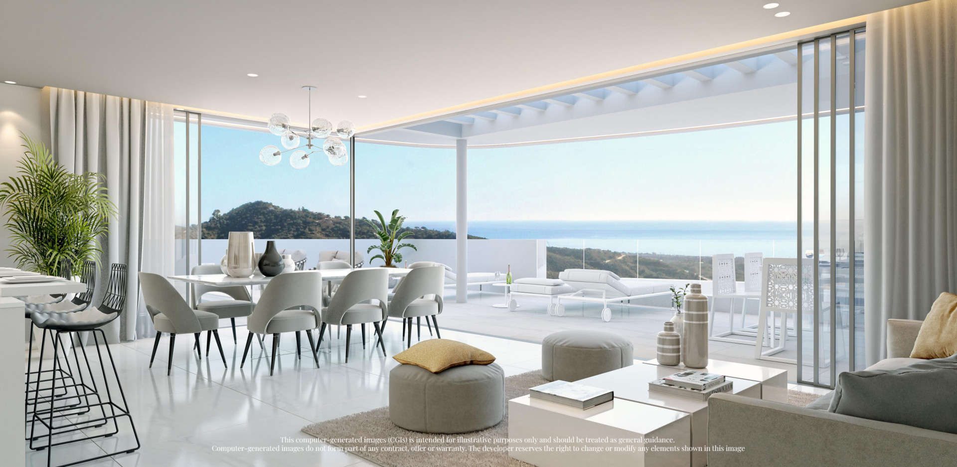 Apartamentos modernos de lujo en plano a la venta en Ojén - Marbella