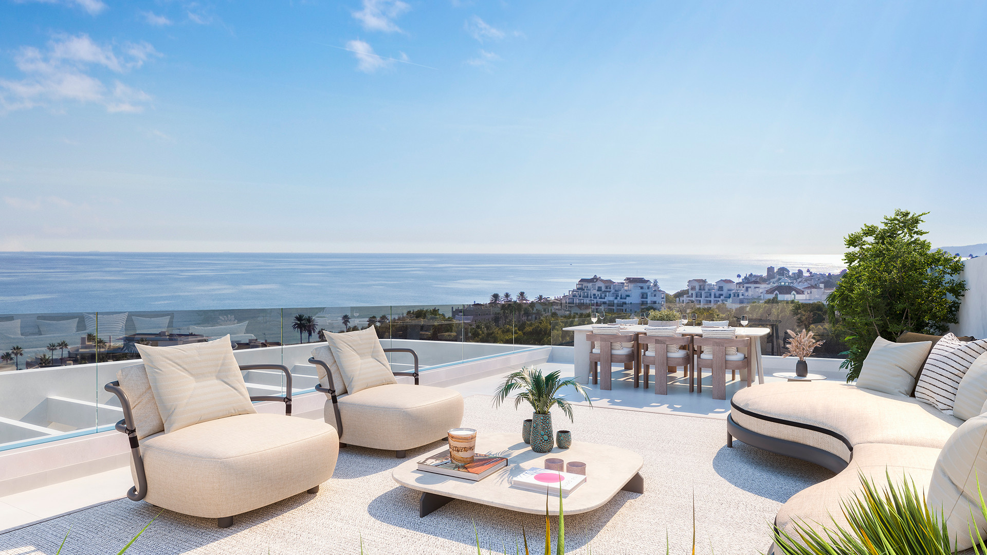 Complejo boutique de Apartamentos contemporáneos en plano en venta en Estepona oeste - Estepona