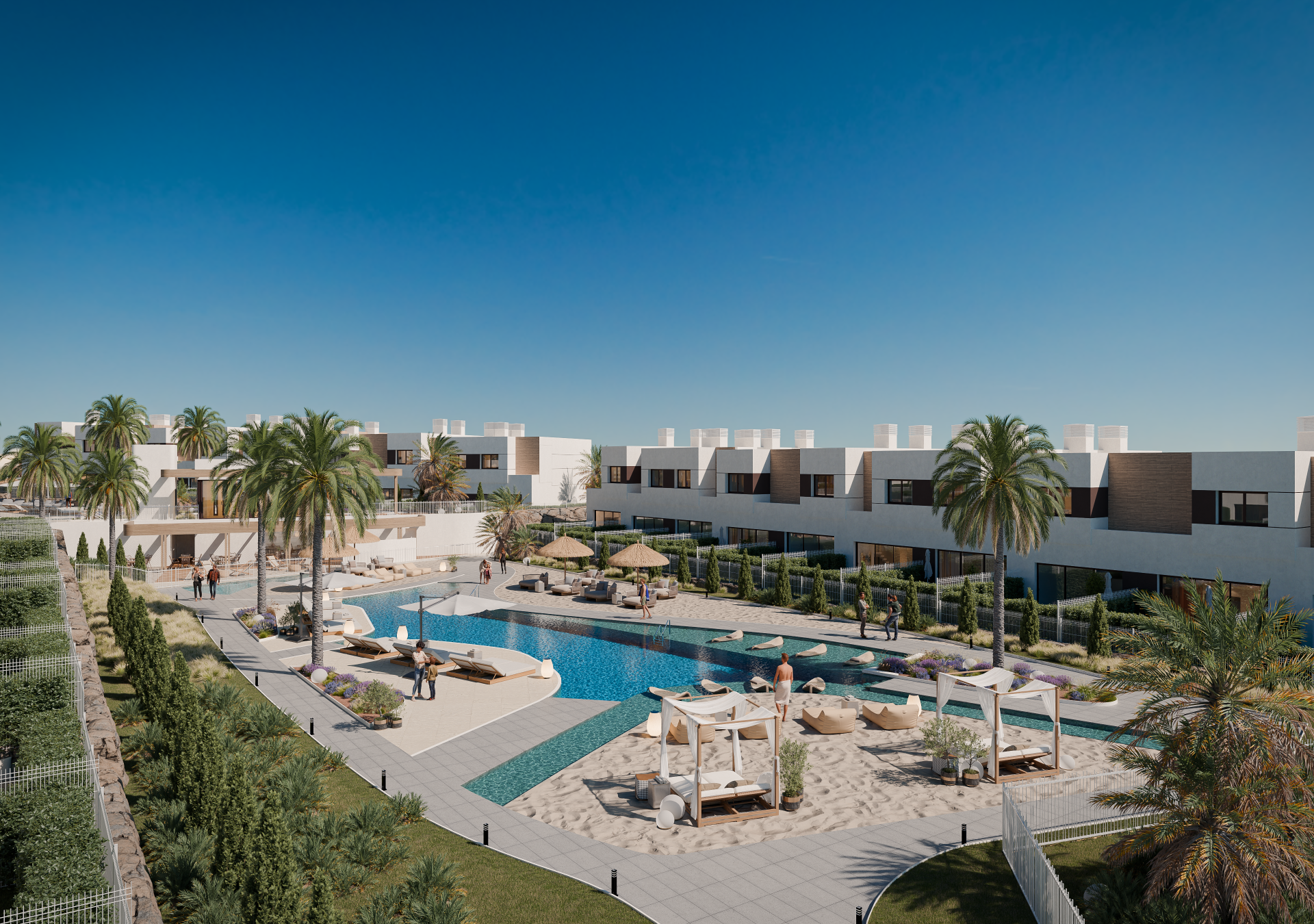 Nieuw complex van moderne Schakel woningen in Cerros del Aguila - Mijas Costa