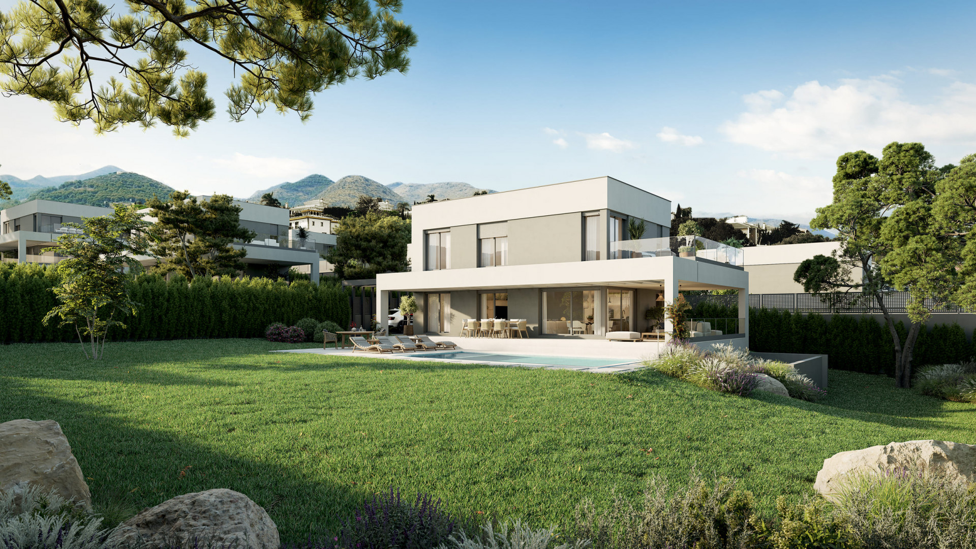 Off-plan modern detached villas for sale in Alahurín de la Torre - Málaga