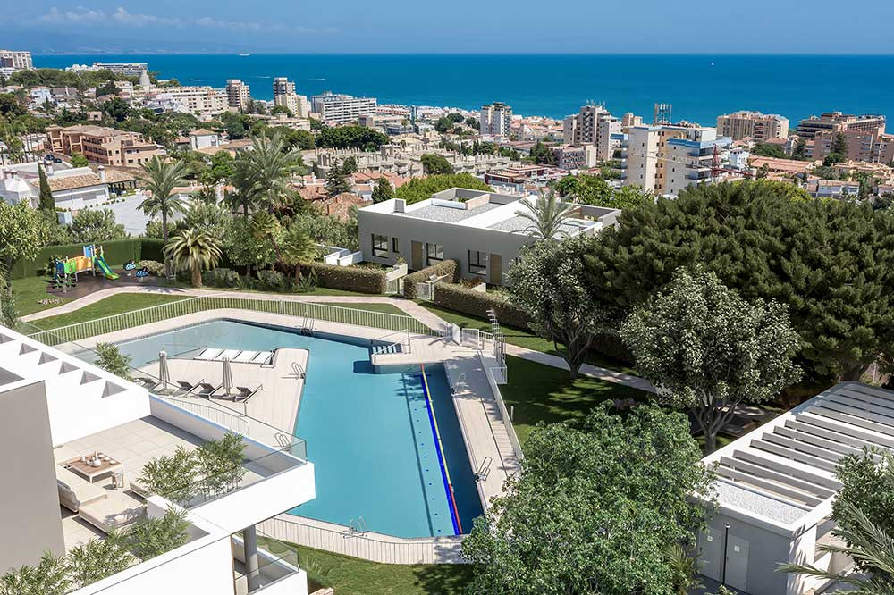 Modernos apartamentos sobre plano en La Carihuela, Torremolinos
