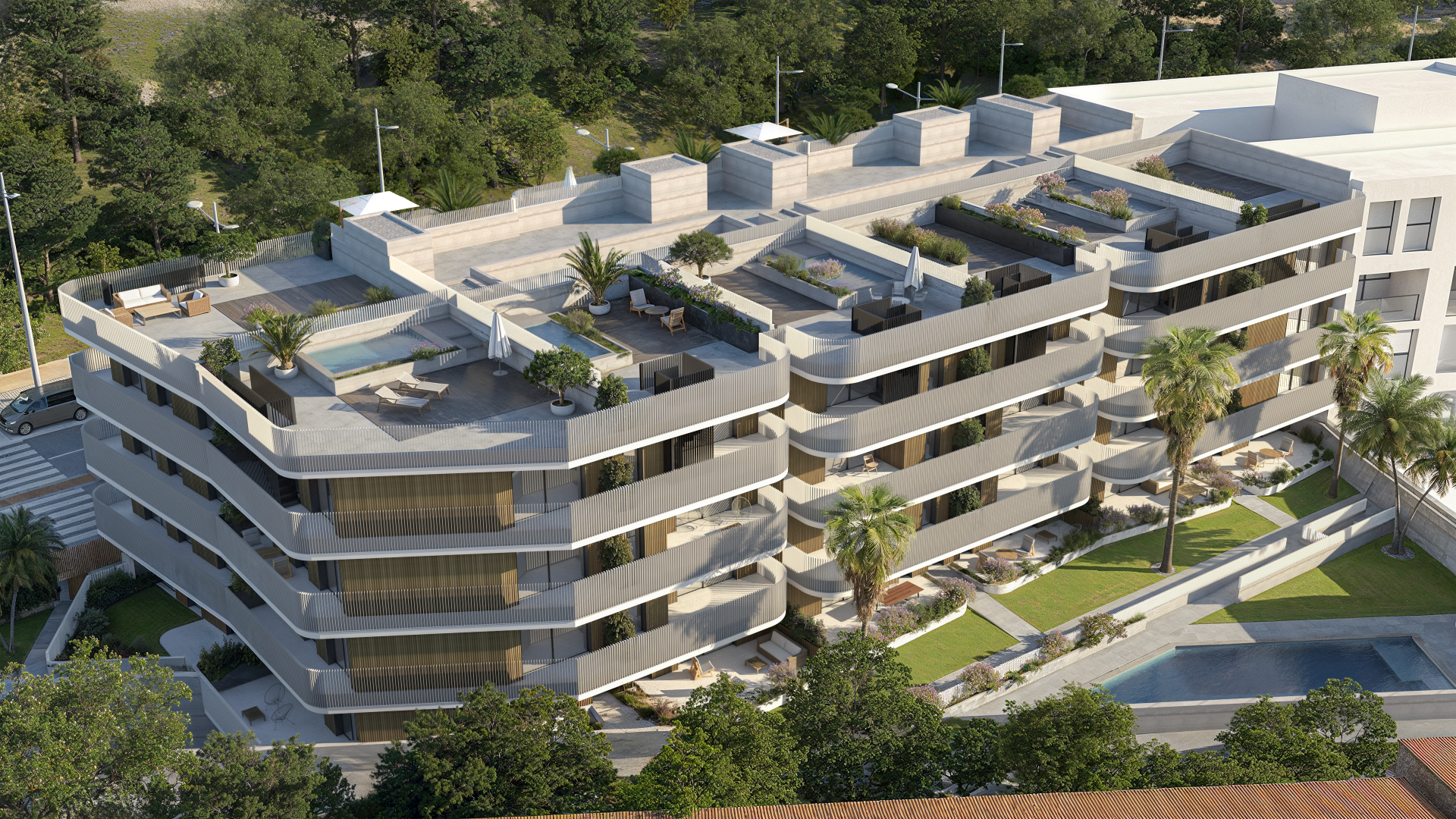 Nieuwe eigentijdse appartementen te koop in het centrum van Estepona
