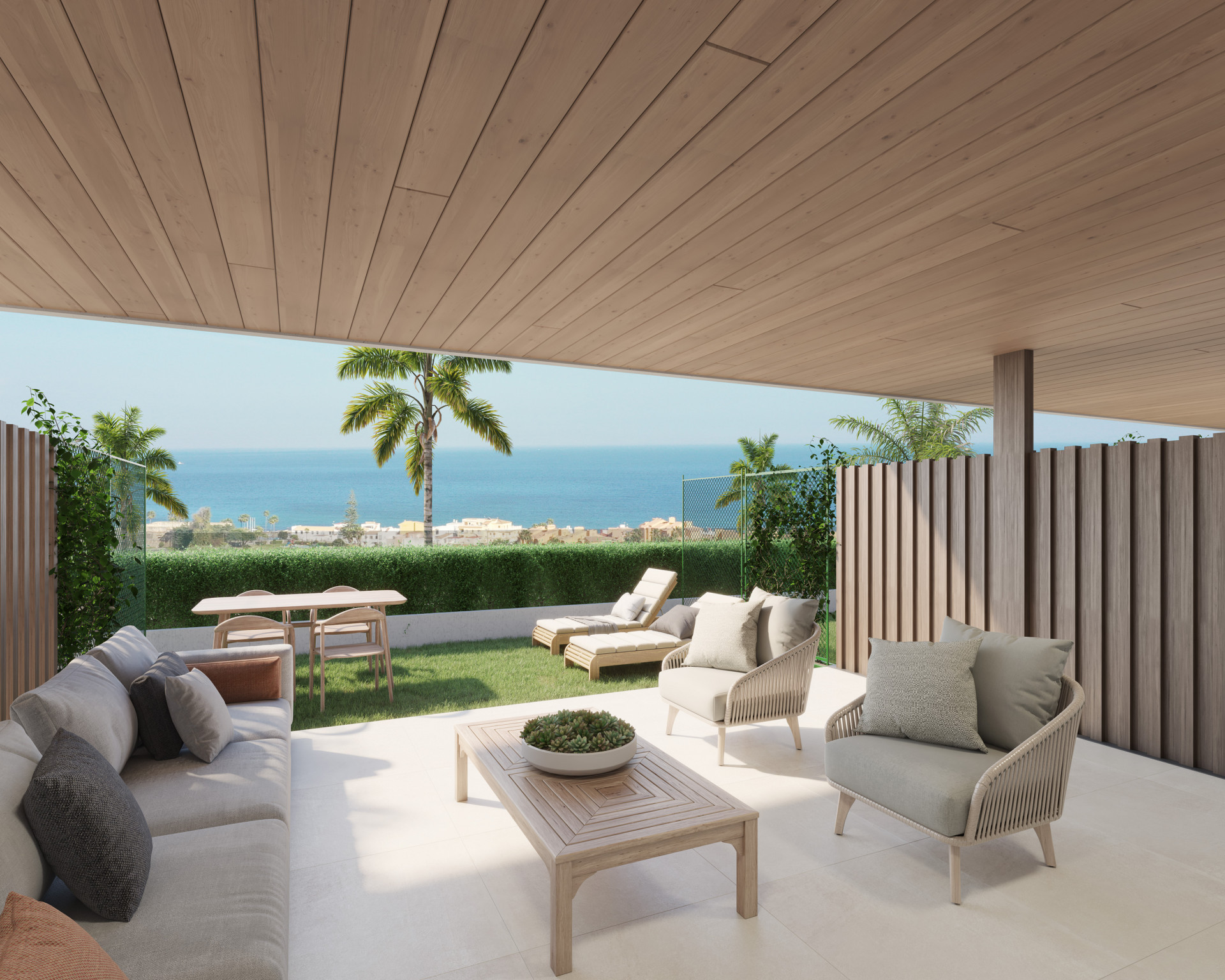 Complejo de apartamentos contemporáneos sobre plano en venta en Manilva - Sabilnillas
