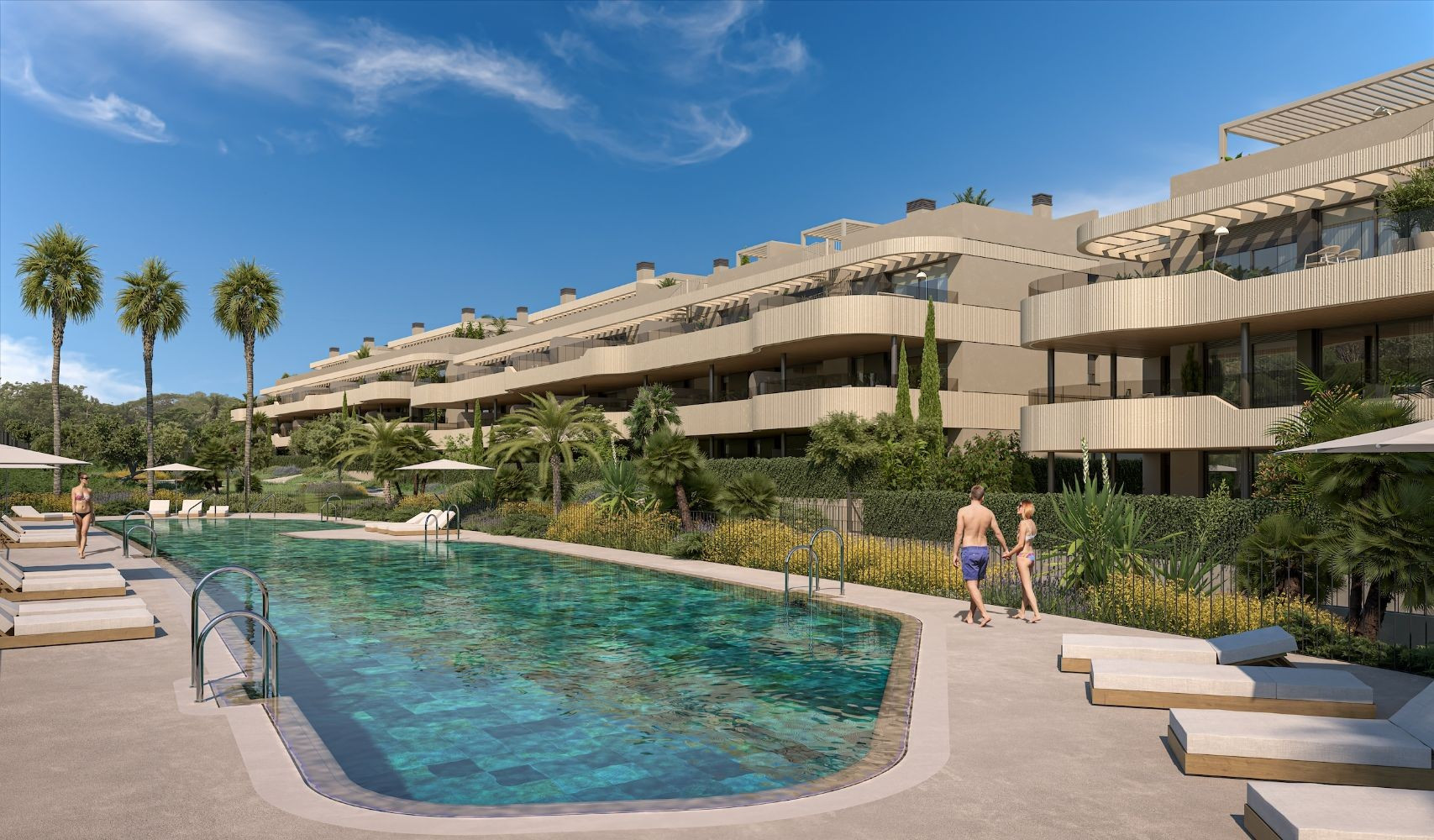 Off plan contemporary apartments and penthouses for in El Paraíso - Estepona - Marbella