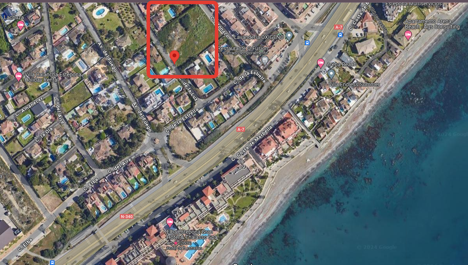 Plot for sale in Estepona, Costa del Sol