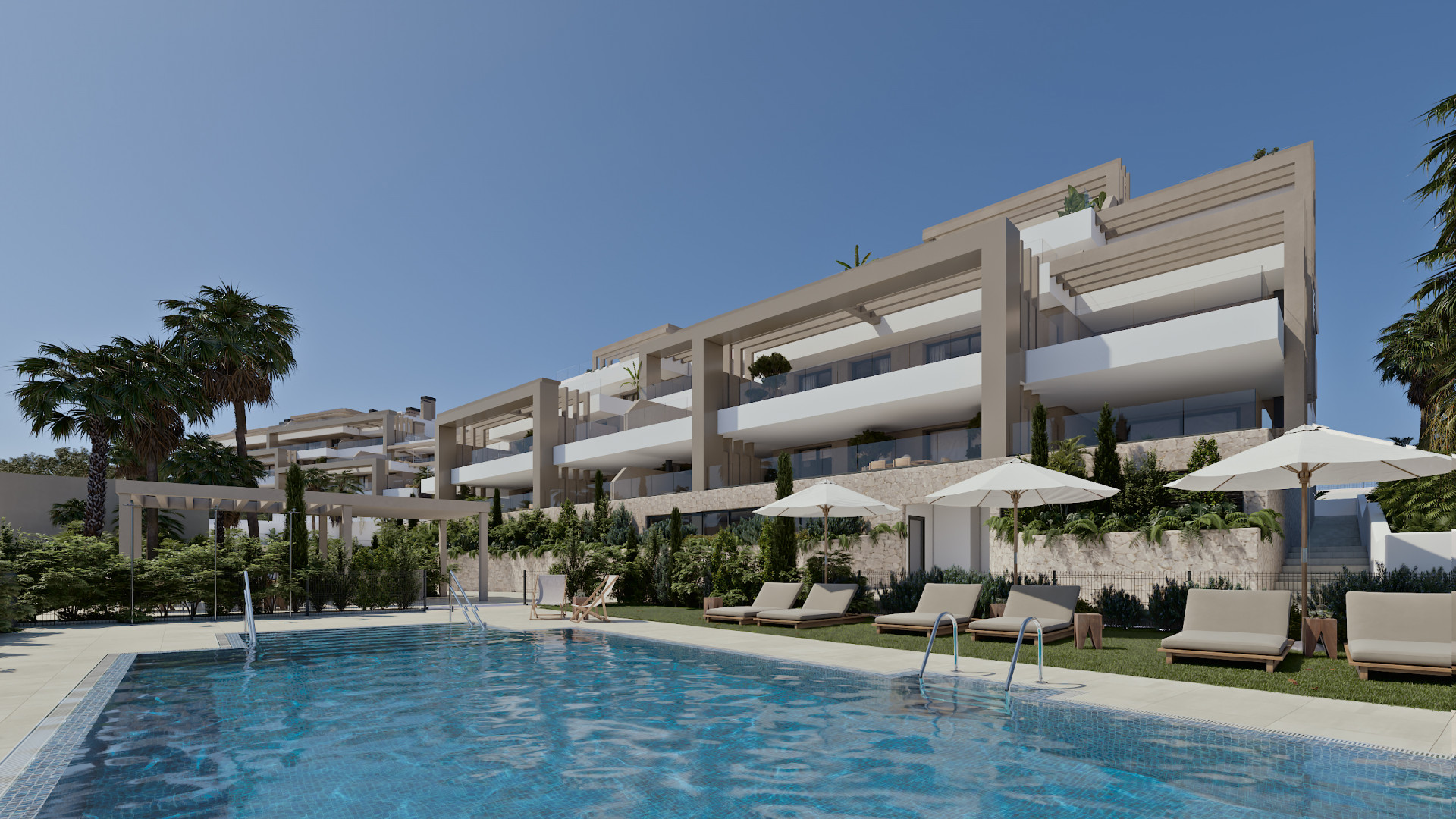 Las Mesas Infinity Homes, exceptional sea views in apartments and penthouses in Estepona.