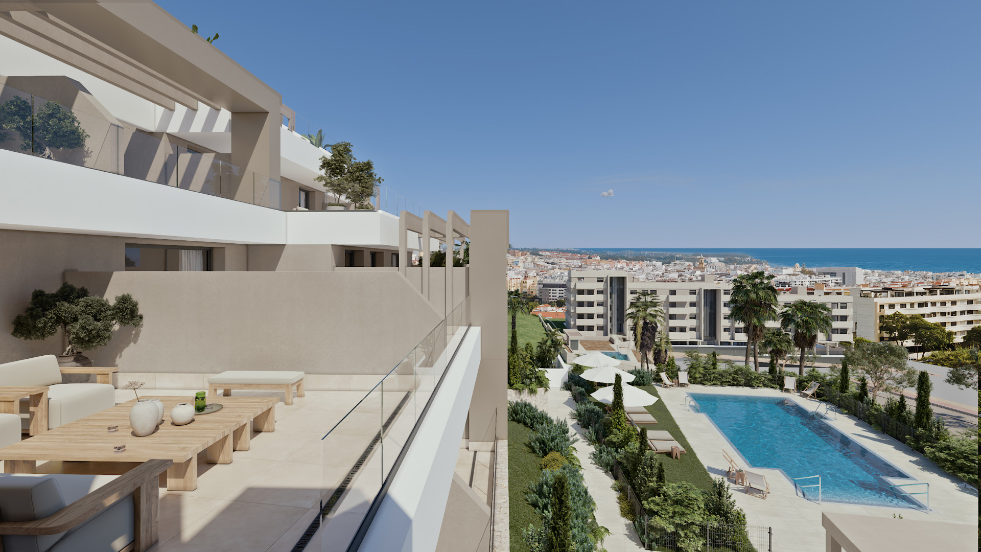 Las Mesas Infinity Homes, exceptional sea views in apartments and penthouses in Estepona.