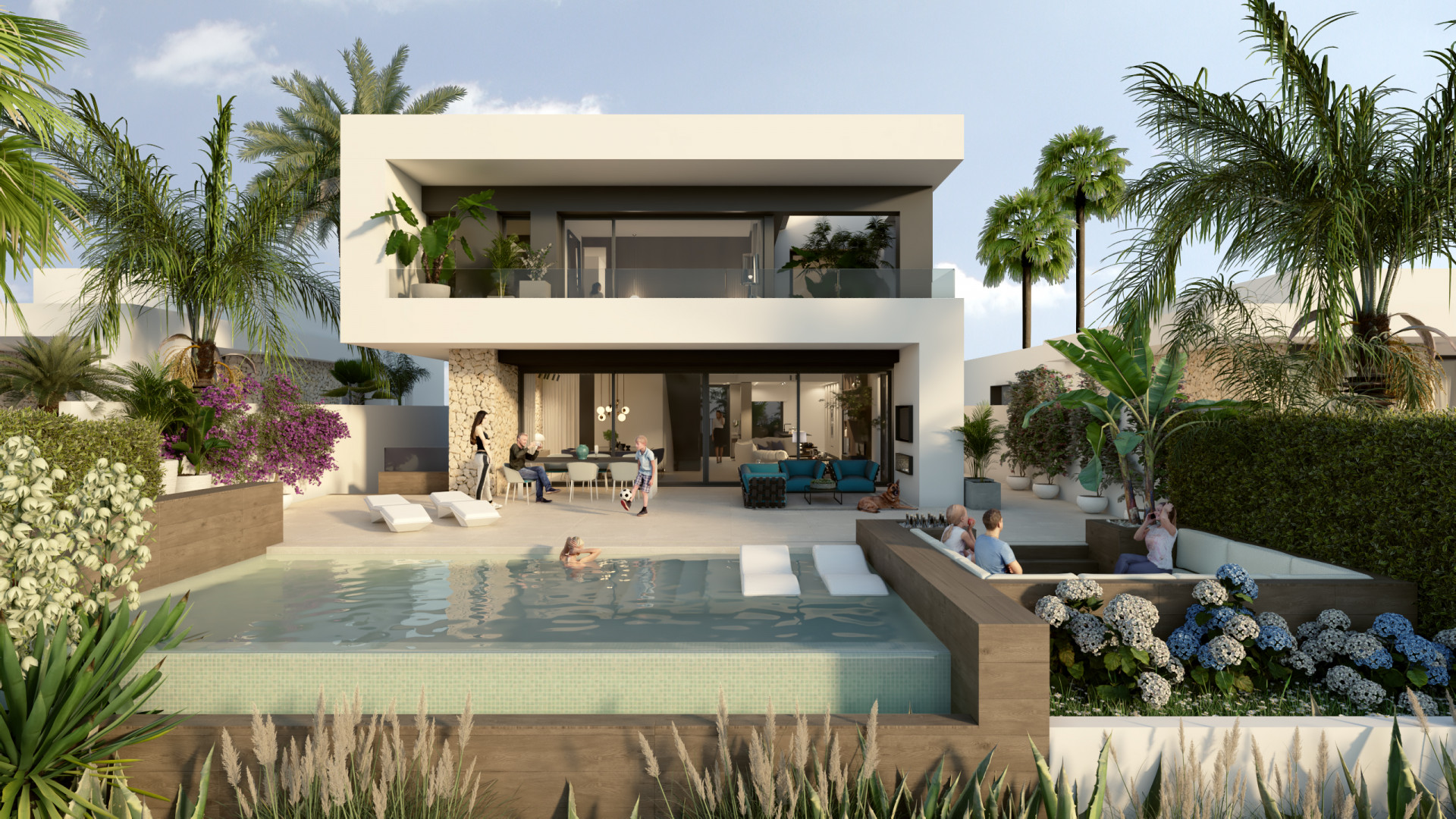 Villas Mustique and Aruba, exclusive homes next to the golf course at La Finca Resort