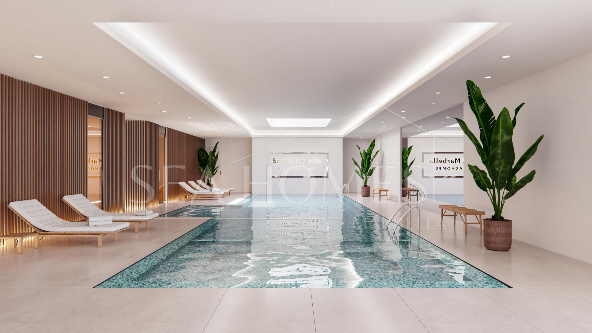 Contemporary penthouse with terrace and solarium both with panoramic views of the Mediterranean Sea in top location