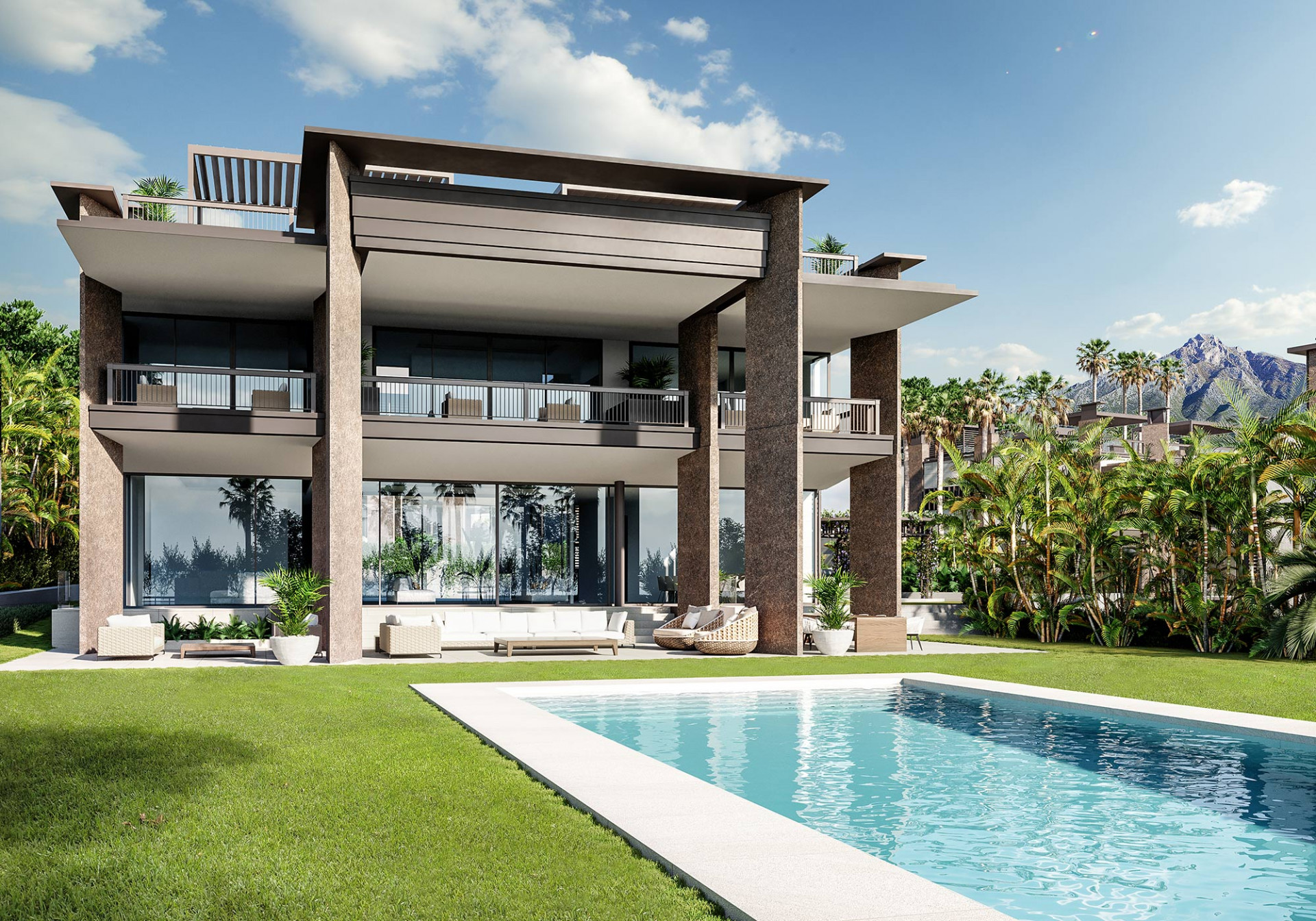 One of the most luxurious new developments being built within walking distance from the famous port of Puerto Banus in Marbella.
