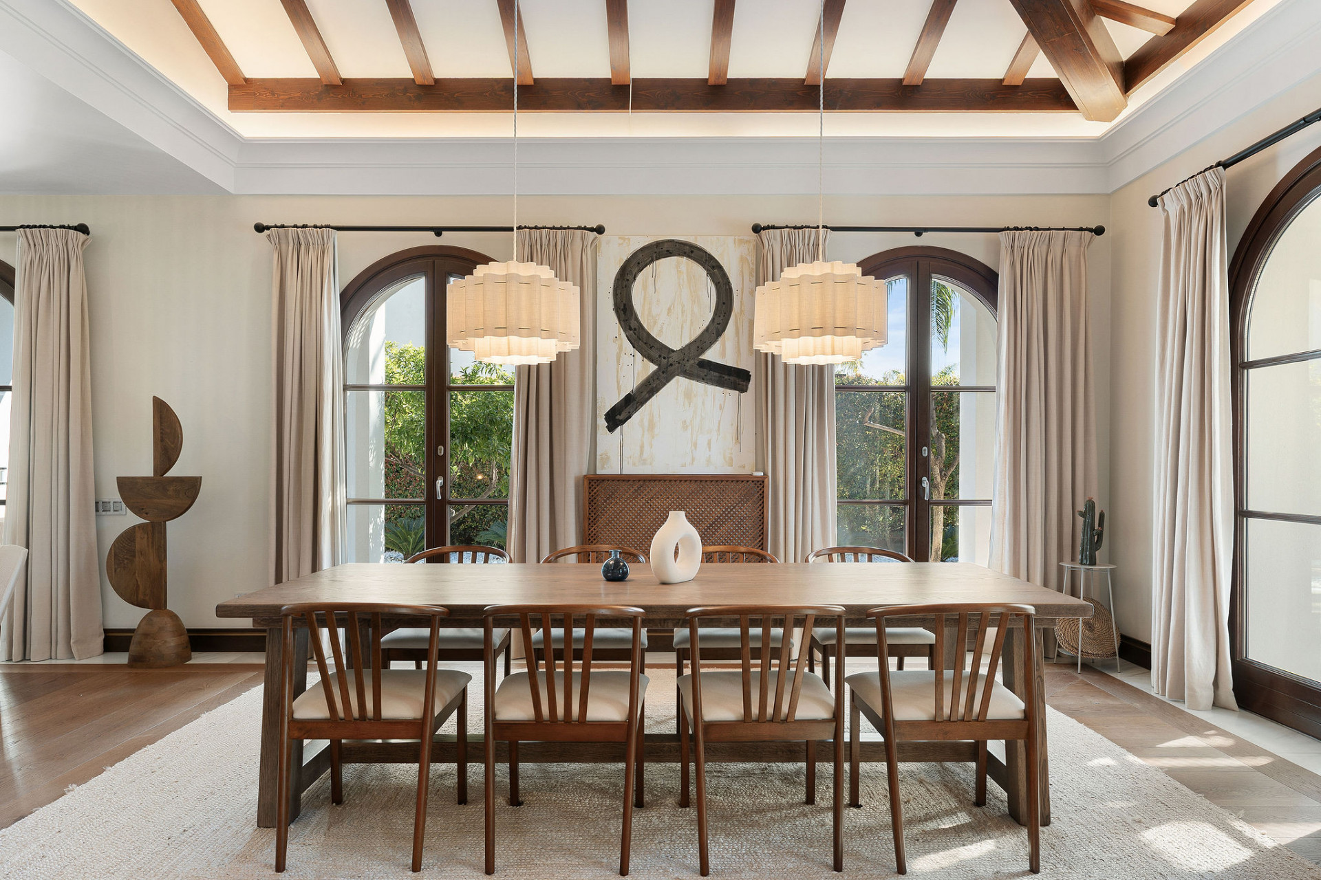 Welcome to this exclusive three-level villa in San Pedro Playa