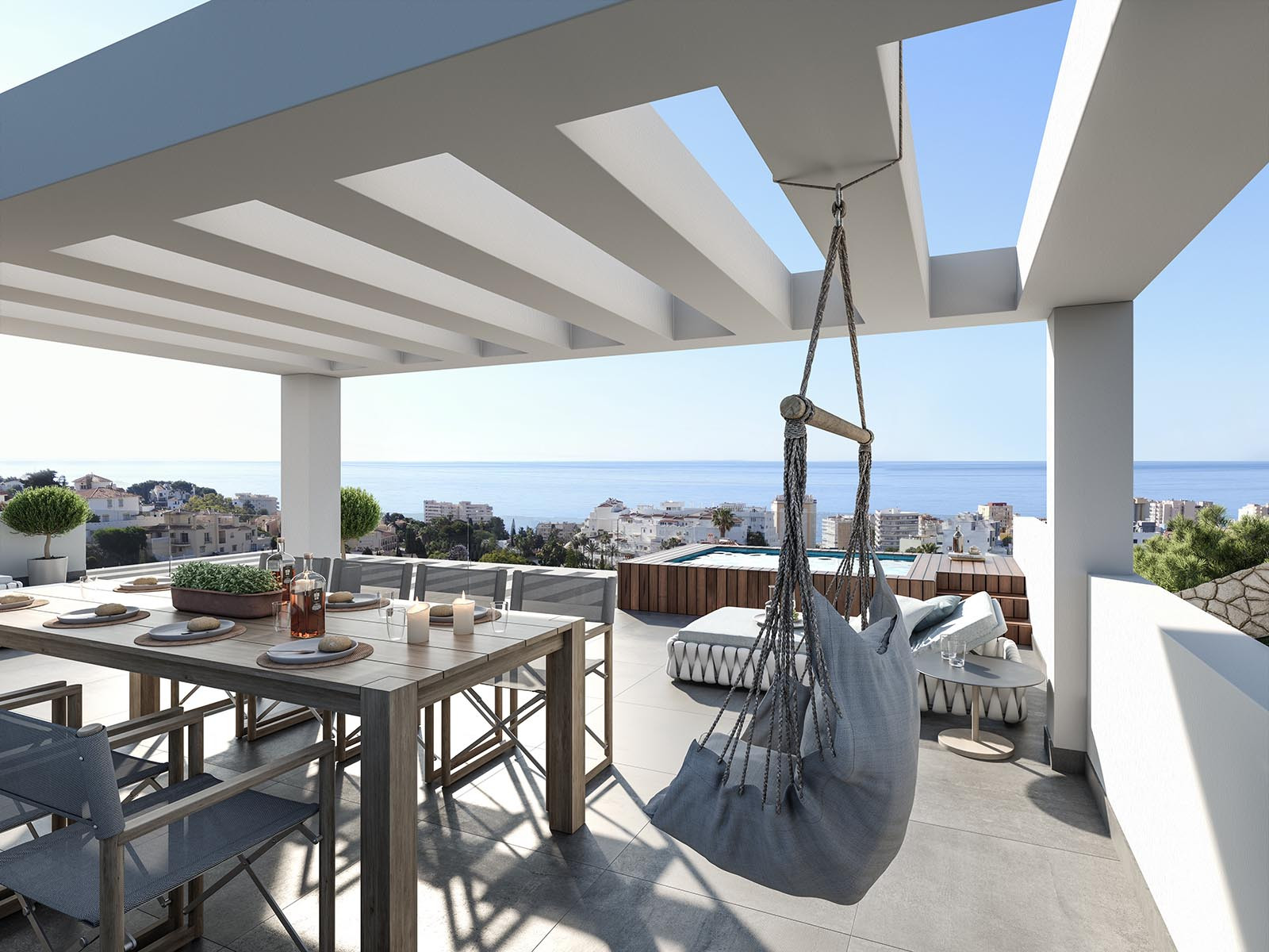 Contemporary Costa del sol villa, luxury costa del sol villa with sea views a...