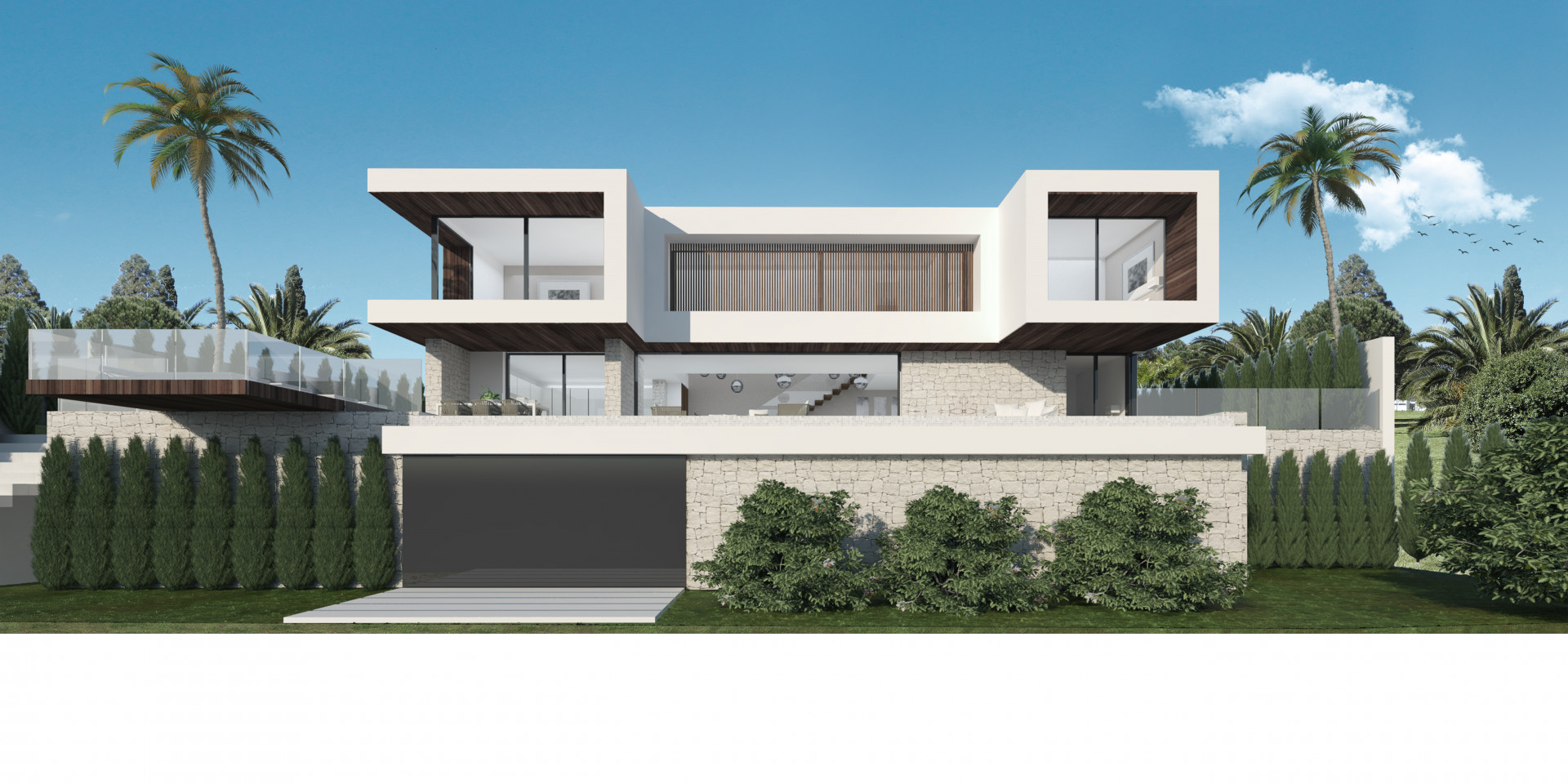 Brand new villa with sea views