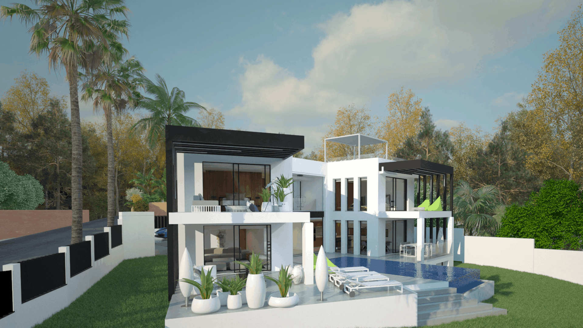 New beachside villa in Marbesa 