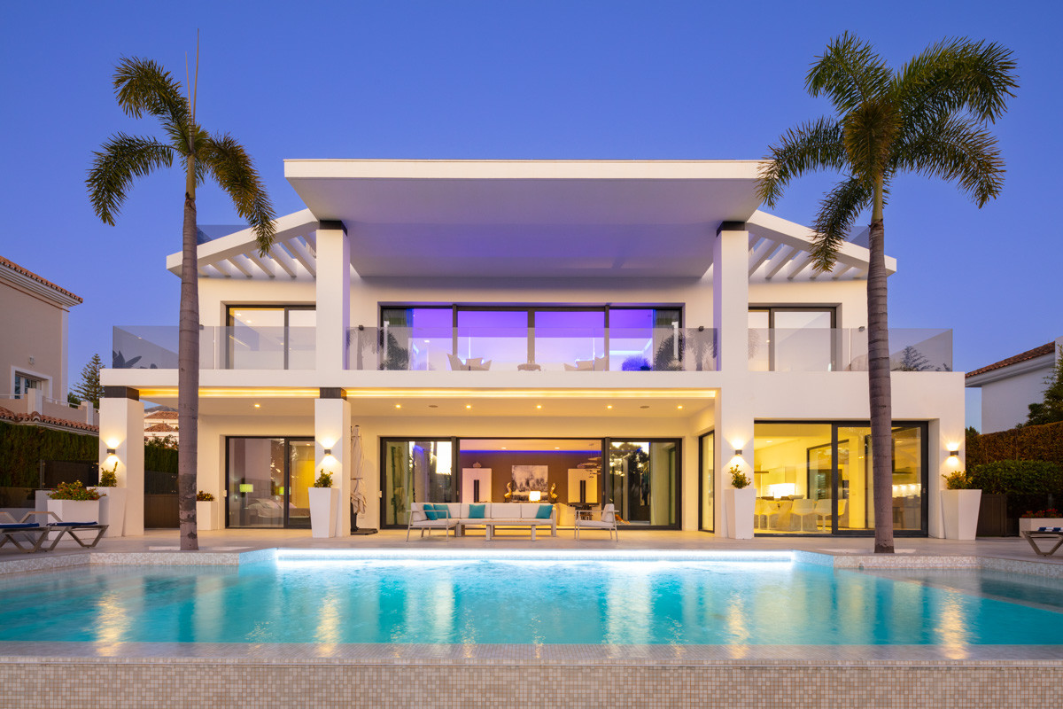 Striking modern masterpiece home in Aloha, Nueva Andalucia