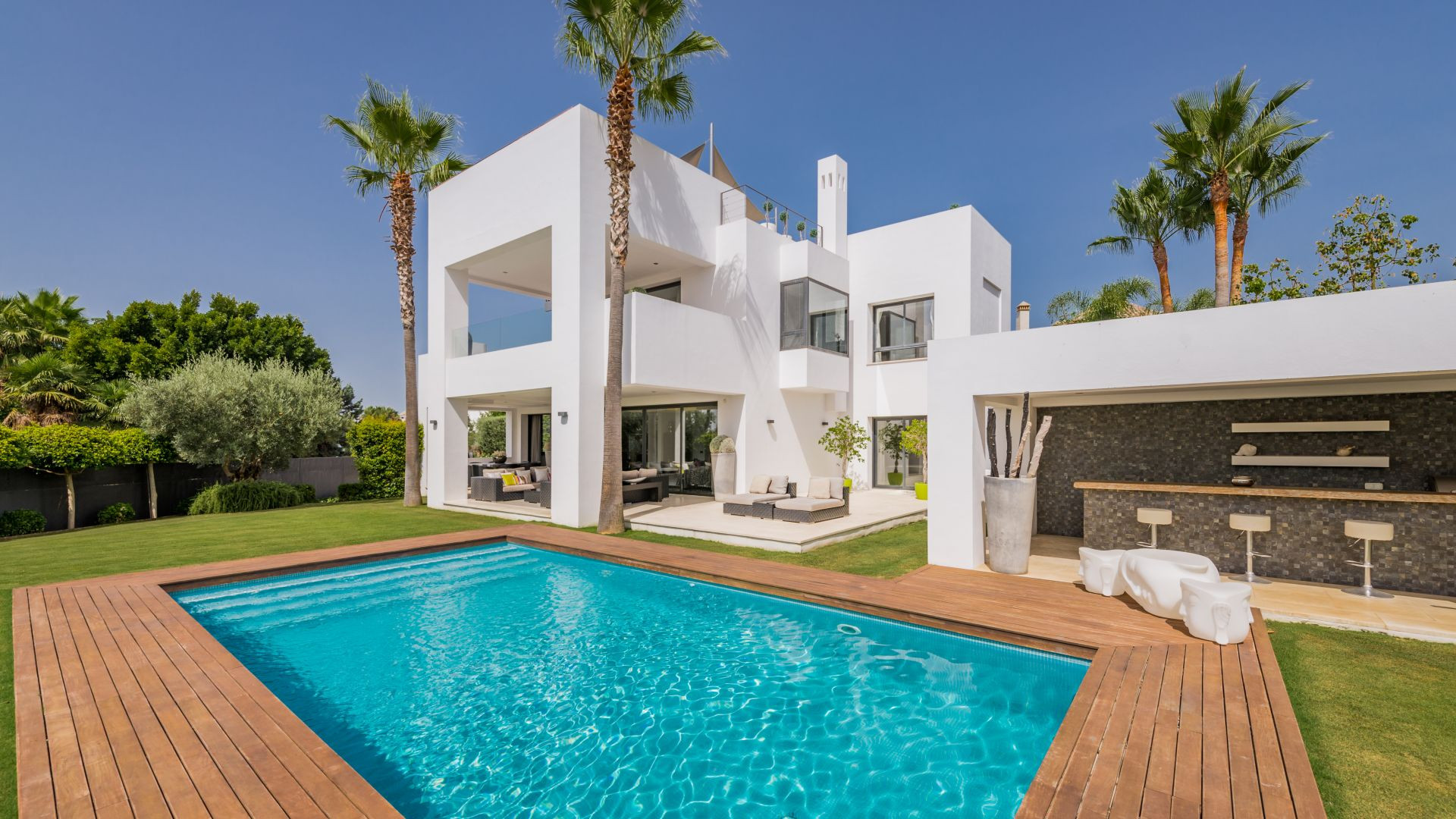 Contemporary style villa situated within an exclusive gated community