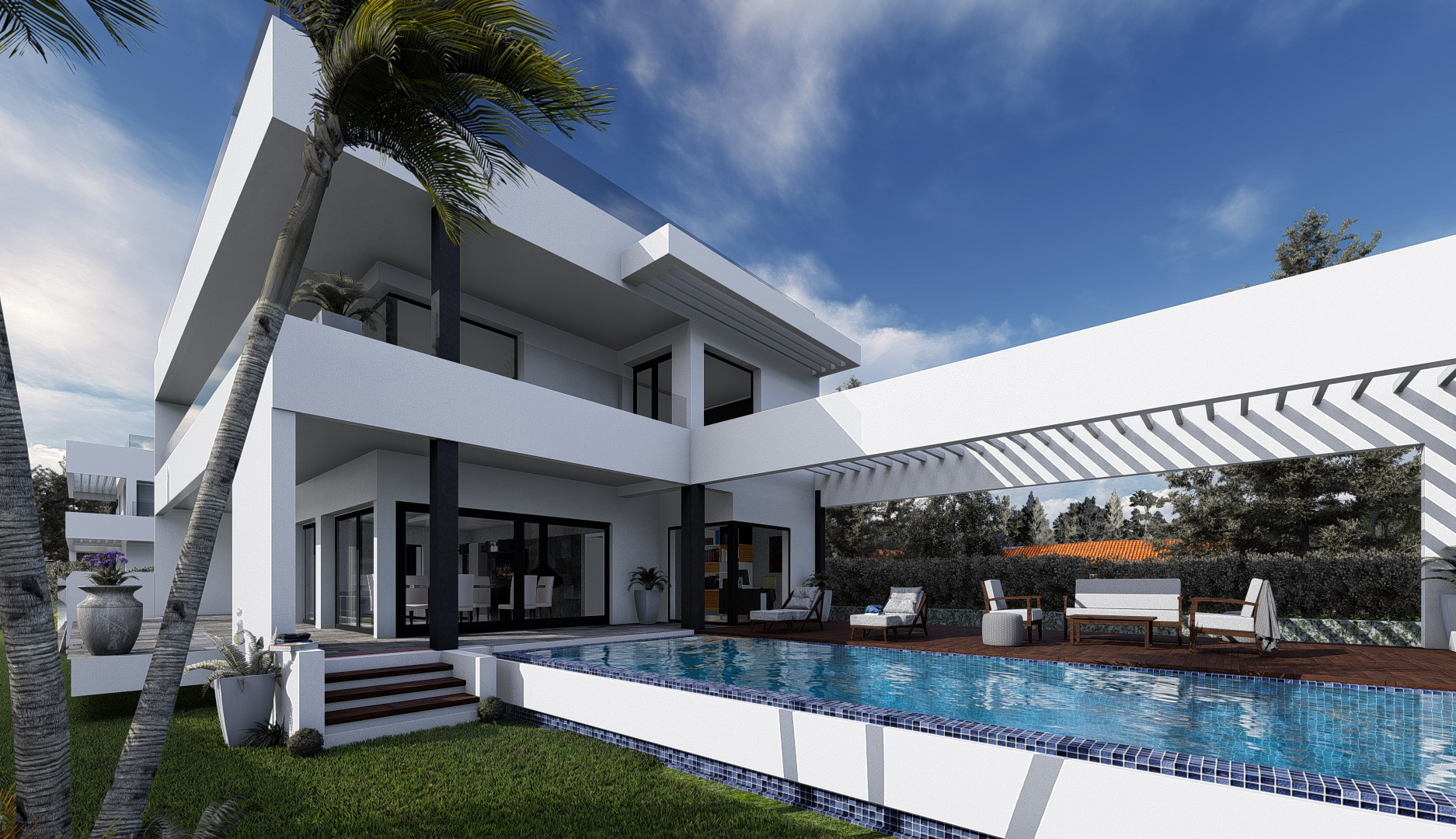 Luxurious new brand villa just 300 meters from the beach in Puerto Marina, Benalmadena