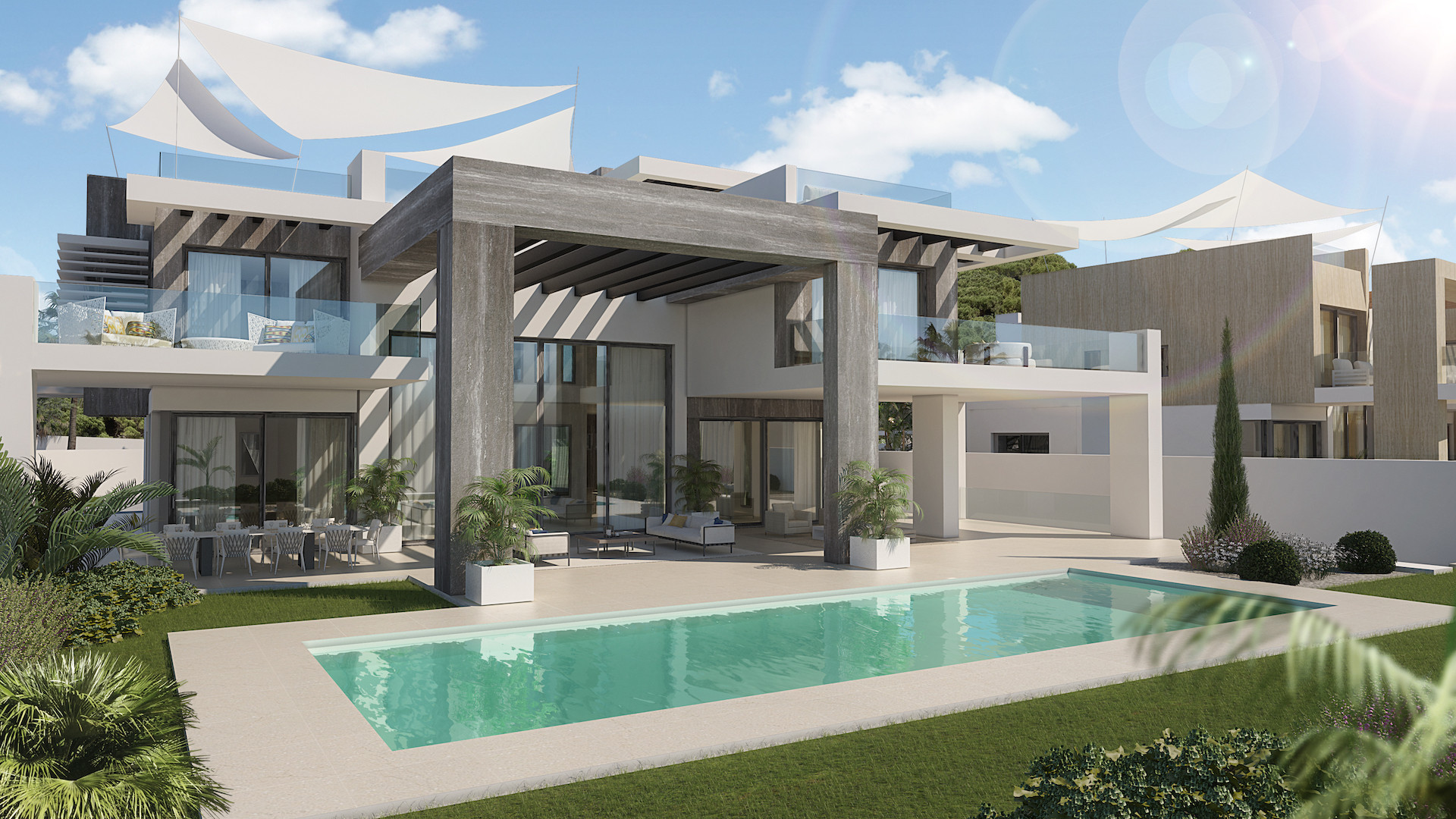 ARFV2010 - Two fantastic luxury villas for sale in Rocio de Nagueles in Marbella