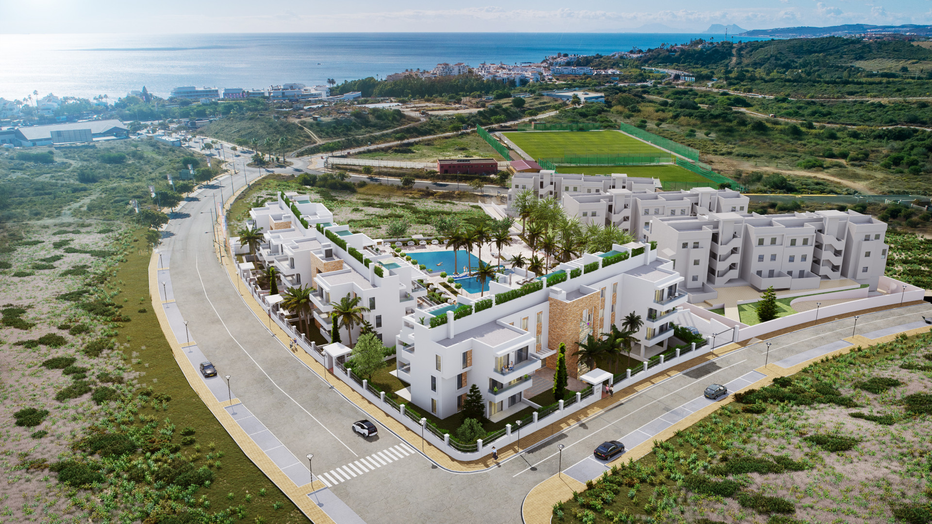AFRA1455 - 2 penthouses with private pool near Estepona town