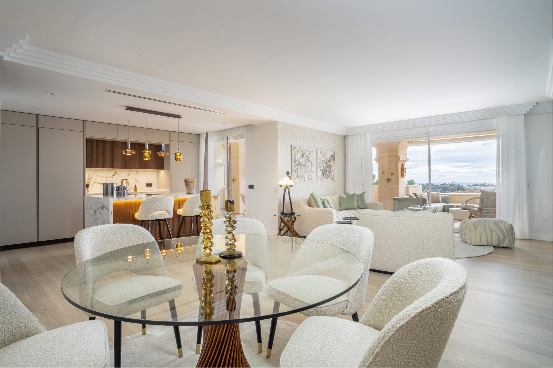 Luxus-Apartment mit Panoramablick auf das Meer in Albatross Hill