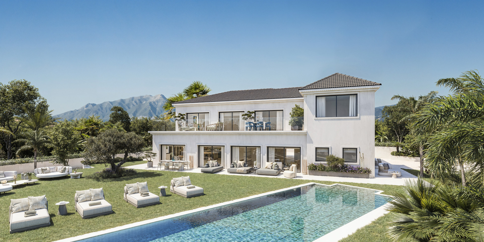 Villa Hortensia – Elegantes Wohnen mit Panorama-Meerblick in El Paraíso