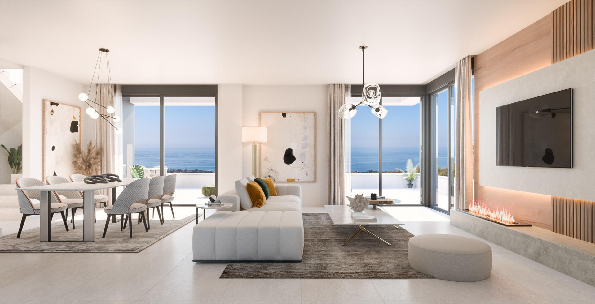 Exquisite Neubauwohnung mit Meerblick in Marbella Ost