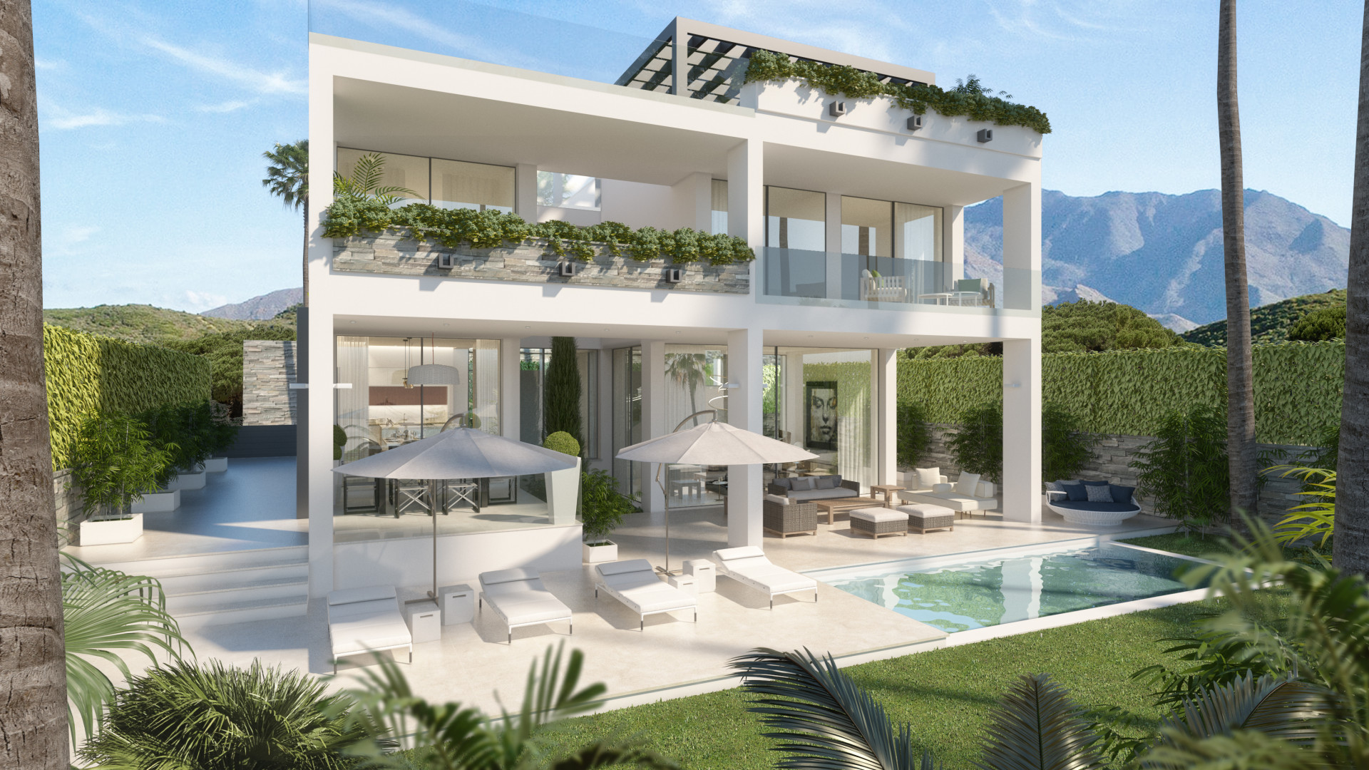 Exquisite moderne Villen in traumhafter Lage in Estepona