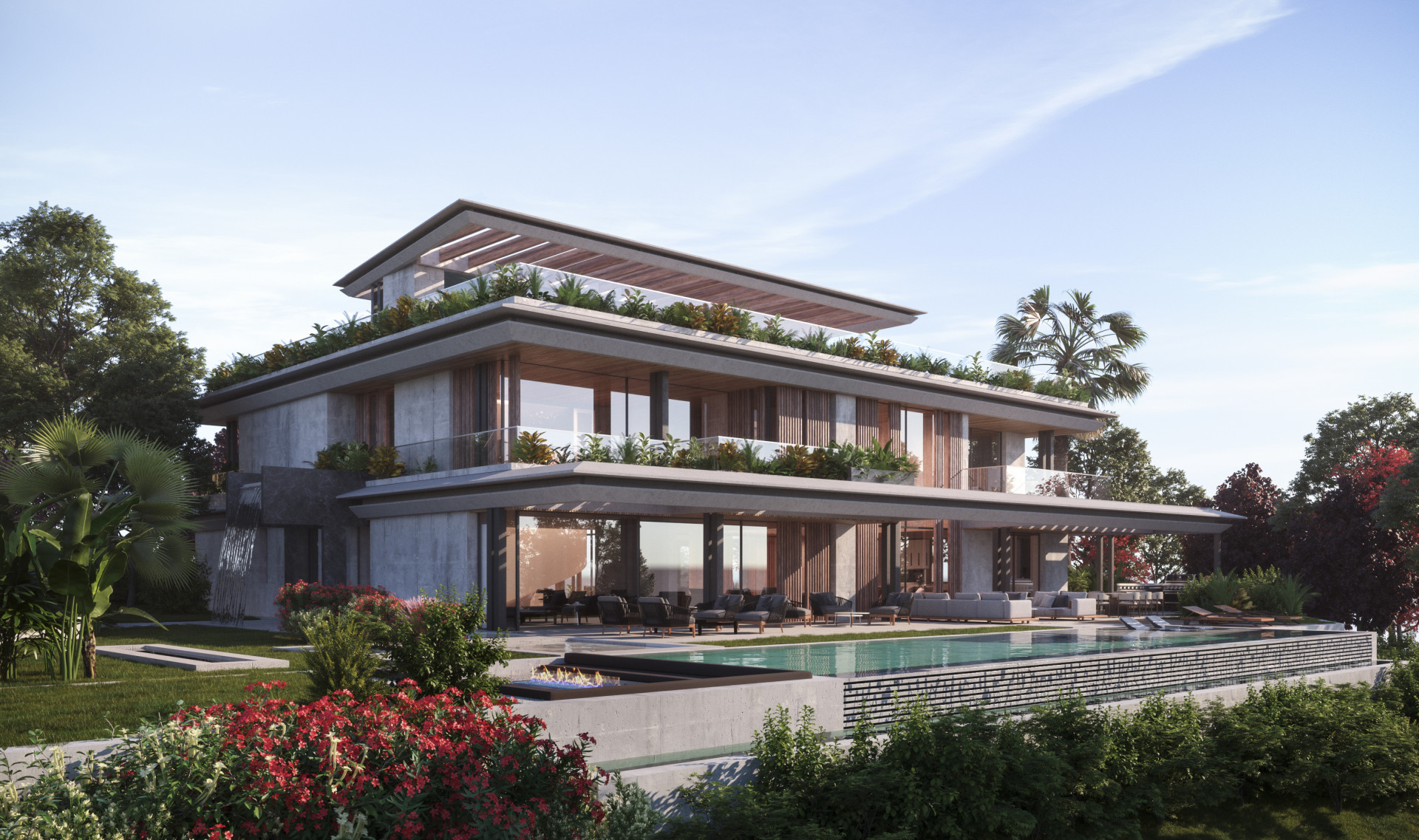 Designvilla in Nagüeles mit Garten, Terrassen & Toplage