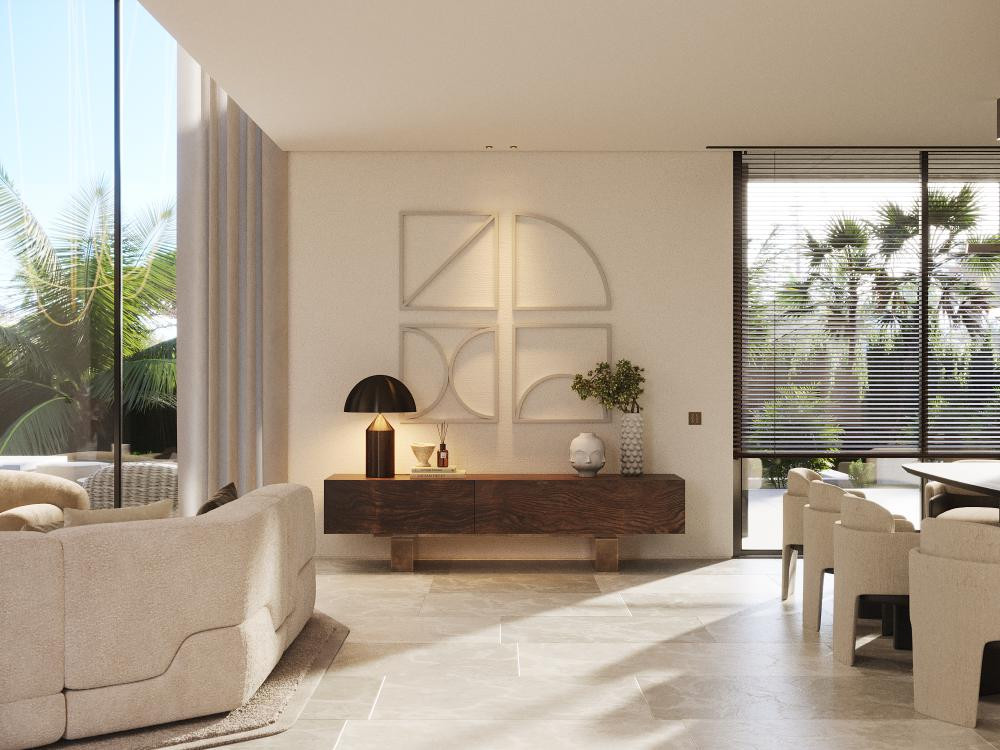 Designvilla in Nagüeles mit Garten, Terrassen & Toplage