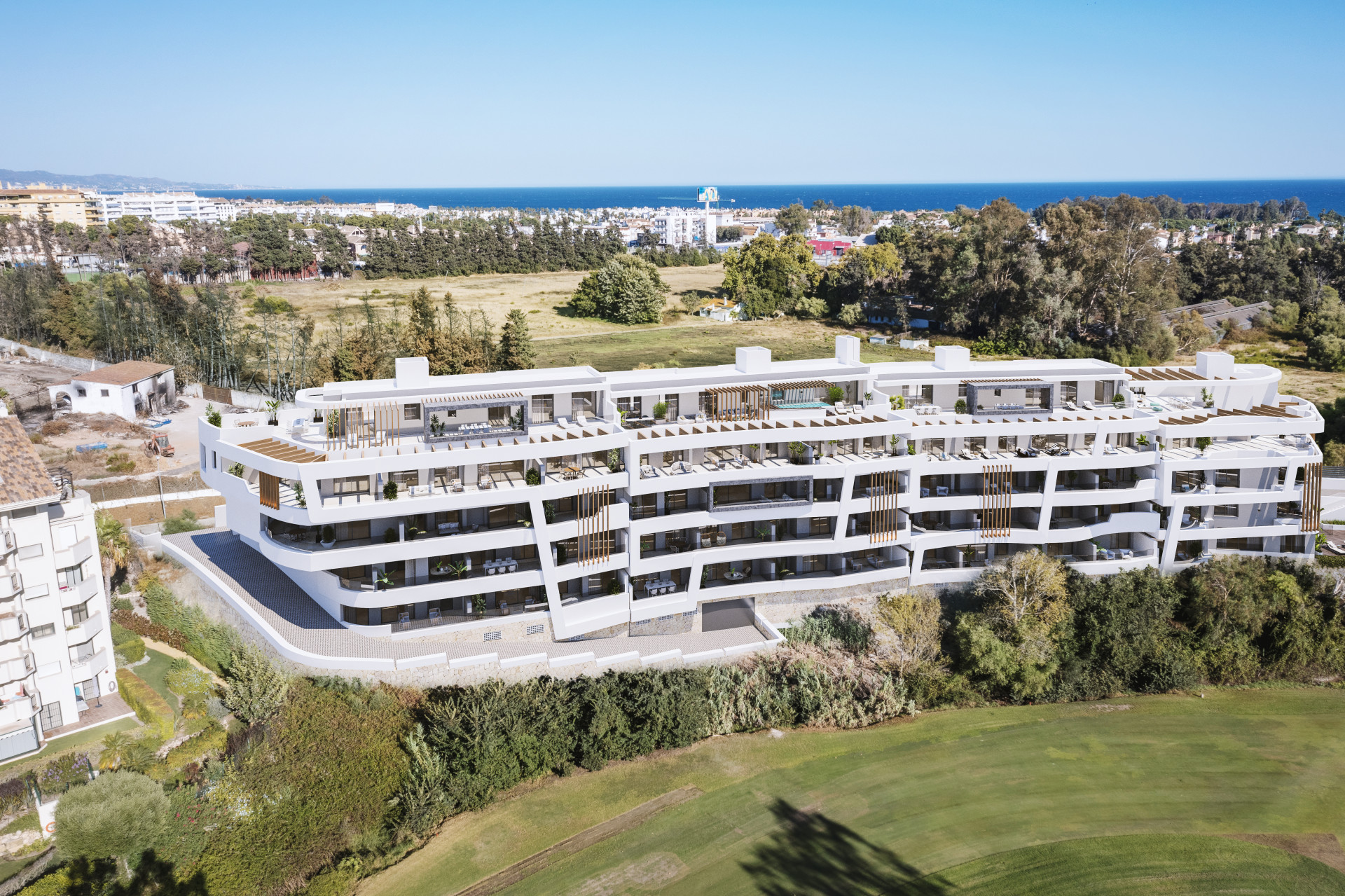 Wunderschöne Wohnungen mit Golf- und Meerblick in San Pedro