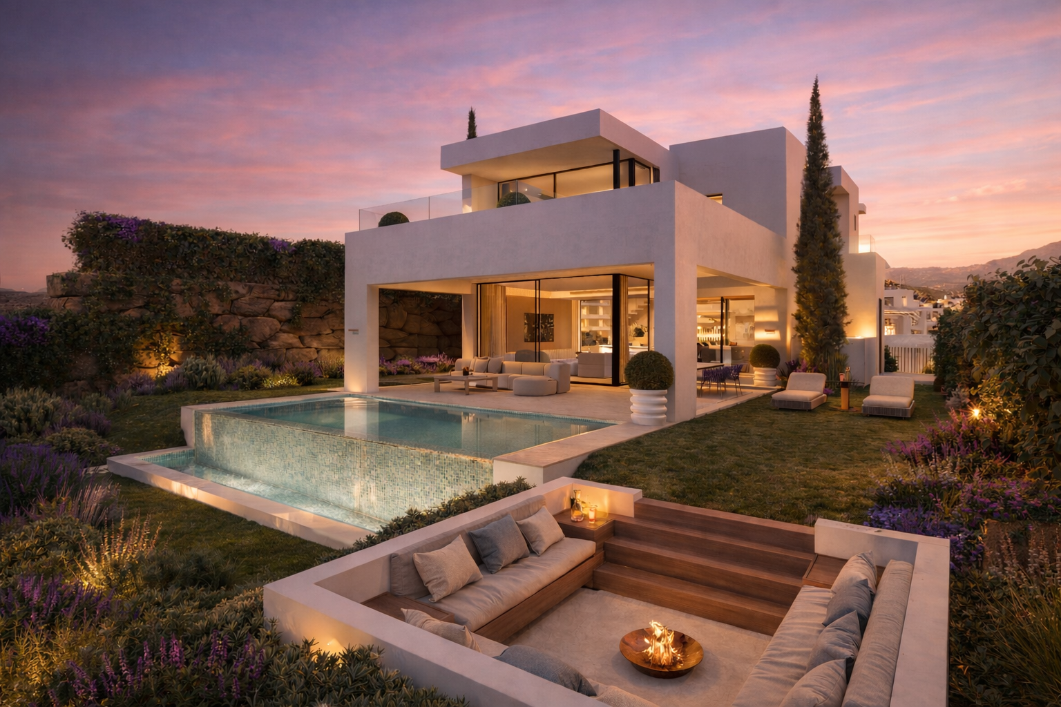 New 4-Bed Golf Villa with Sea Views – Estepona Golf