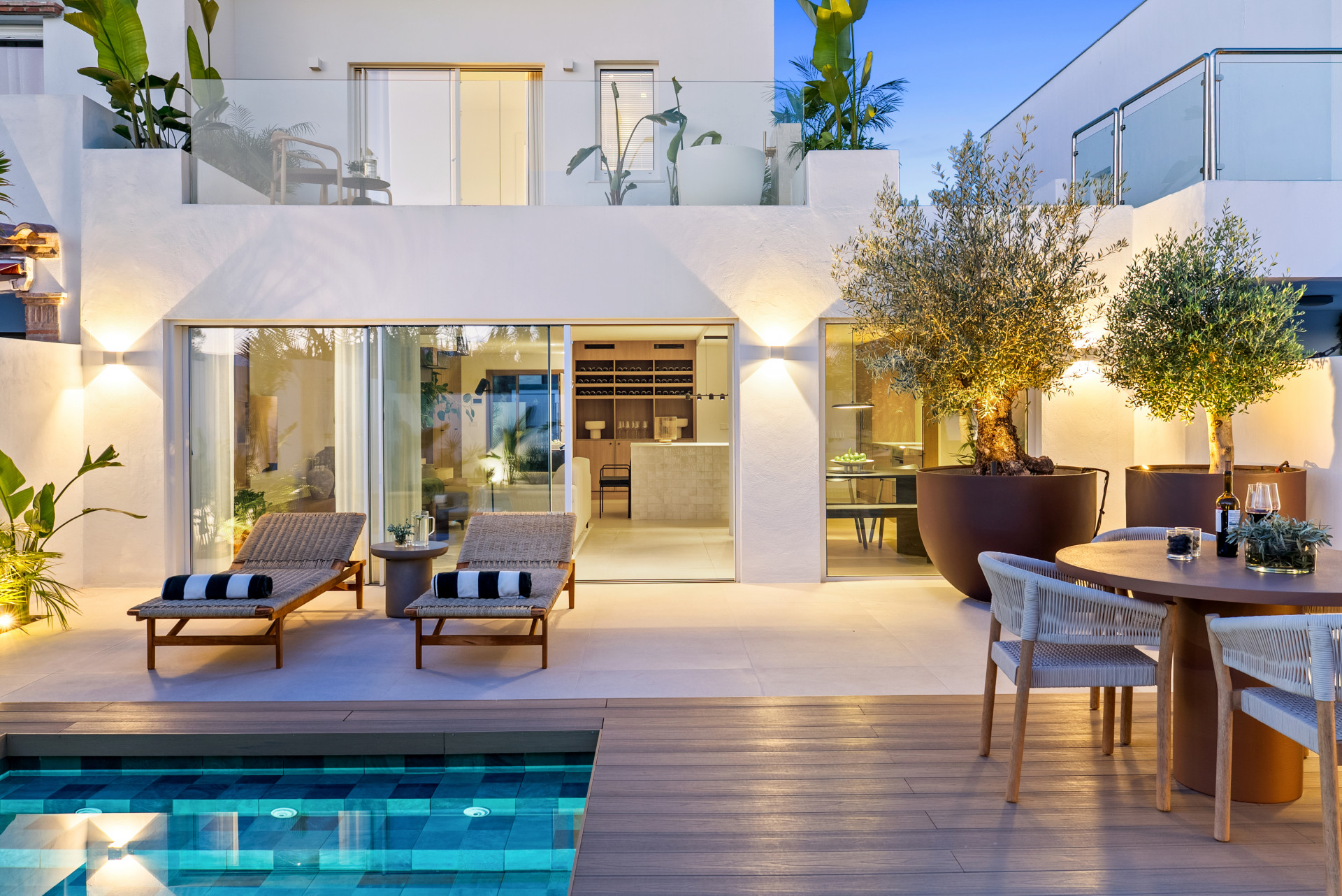 Refined Townhouse with Private Pool Walking Distance to Puerto Banus, Marbella