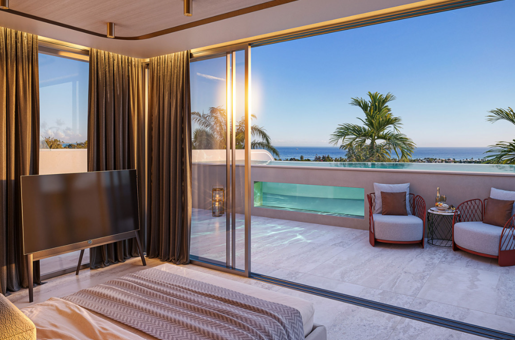 Skyline Duplex Penthouse At the Heart of Marbella’s Golden Mile Furnished By Bentley Home.