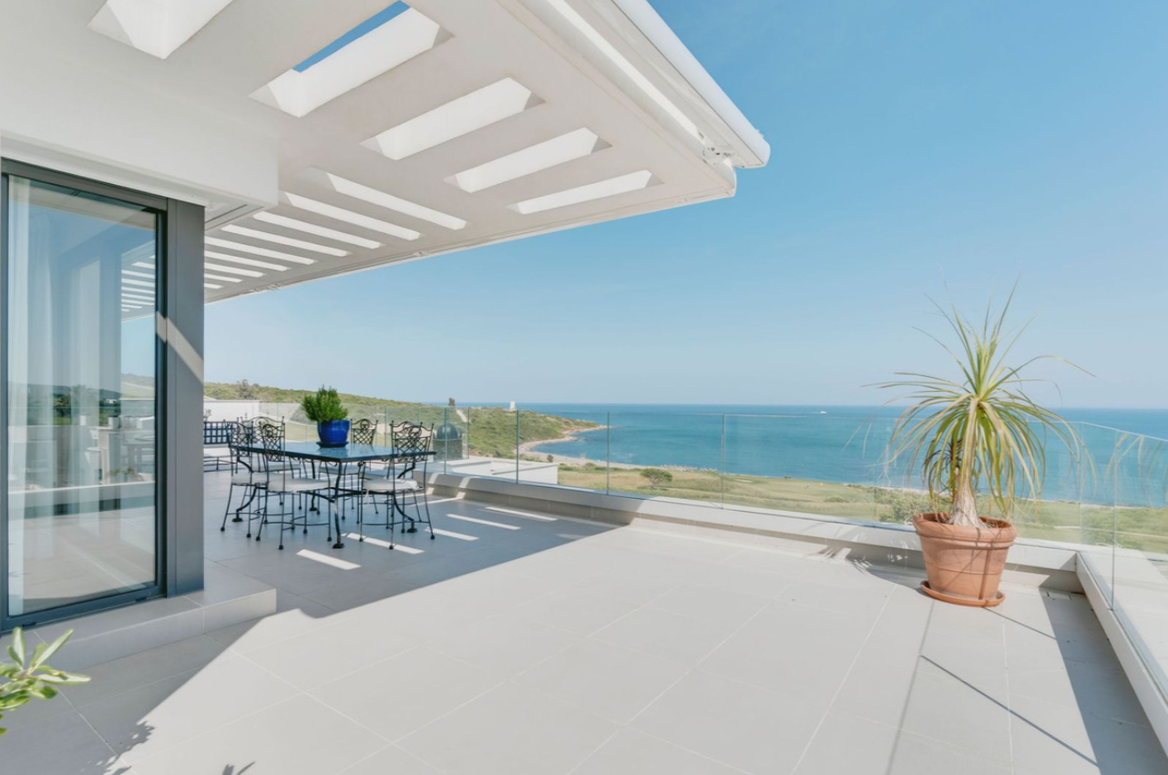 Exceptional Frontline Golf & Frontline Beach Corner Penthouse with Panoramic Sea Views