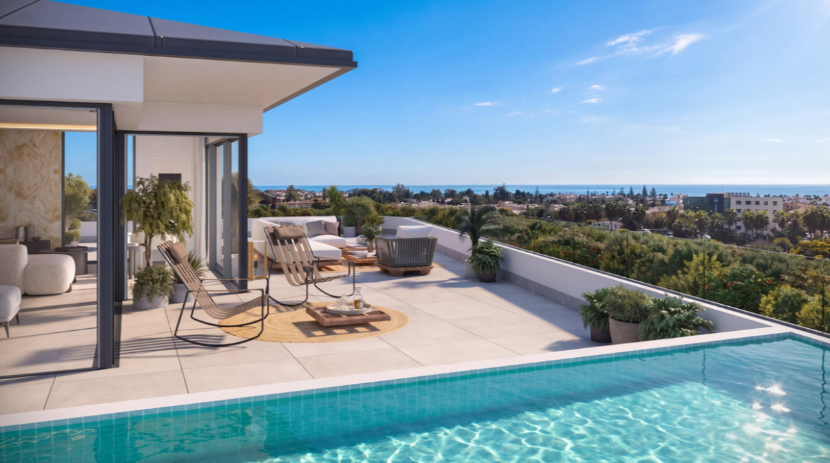 Rare 4 Bedroom Penthouse with Expansive 181.90 sqm Private Terrace in San Pedro de Alcántara, Marbella