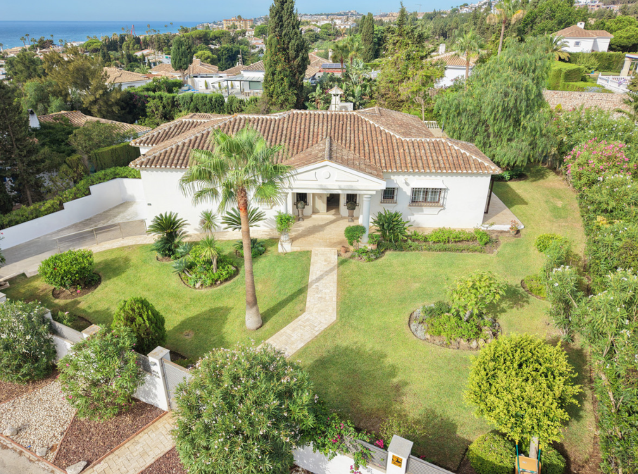 Exceptional Single-Level Villa for Sale in El Chaparral, Mijas Costa with Private Pool and Mature Tropical Gardens