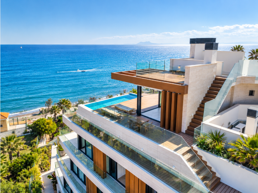 Luxury 4 Bedroom Beachfront Duplex Penthouse for Sale in Estepona