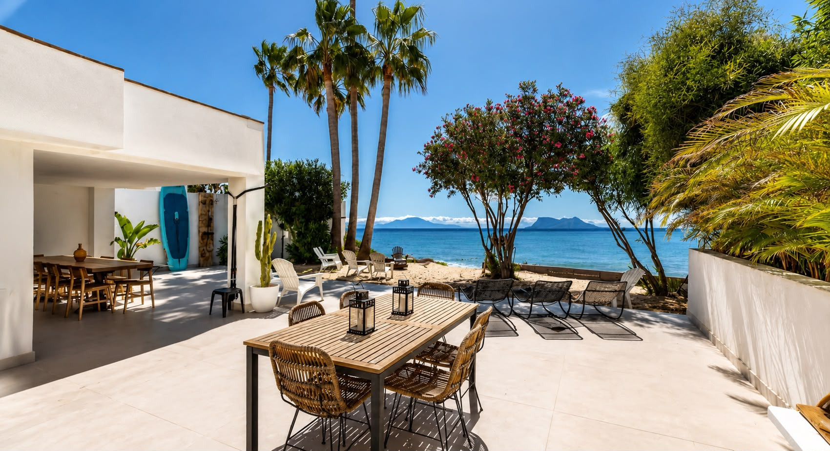 Exceptional Frontline Beach Villa with Direct Sea Access in Estepona