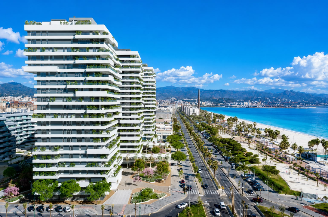 Málaga’s Most Iconic Beachfront Penthouse with Private Pool: KEY READY!