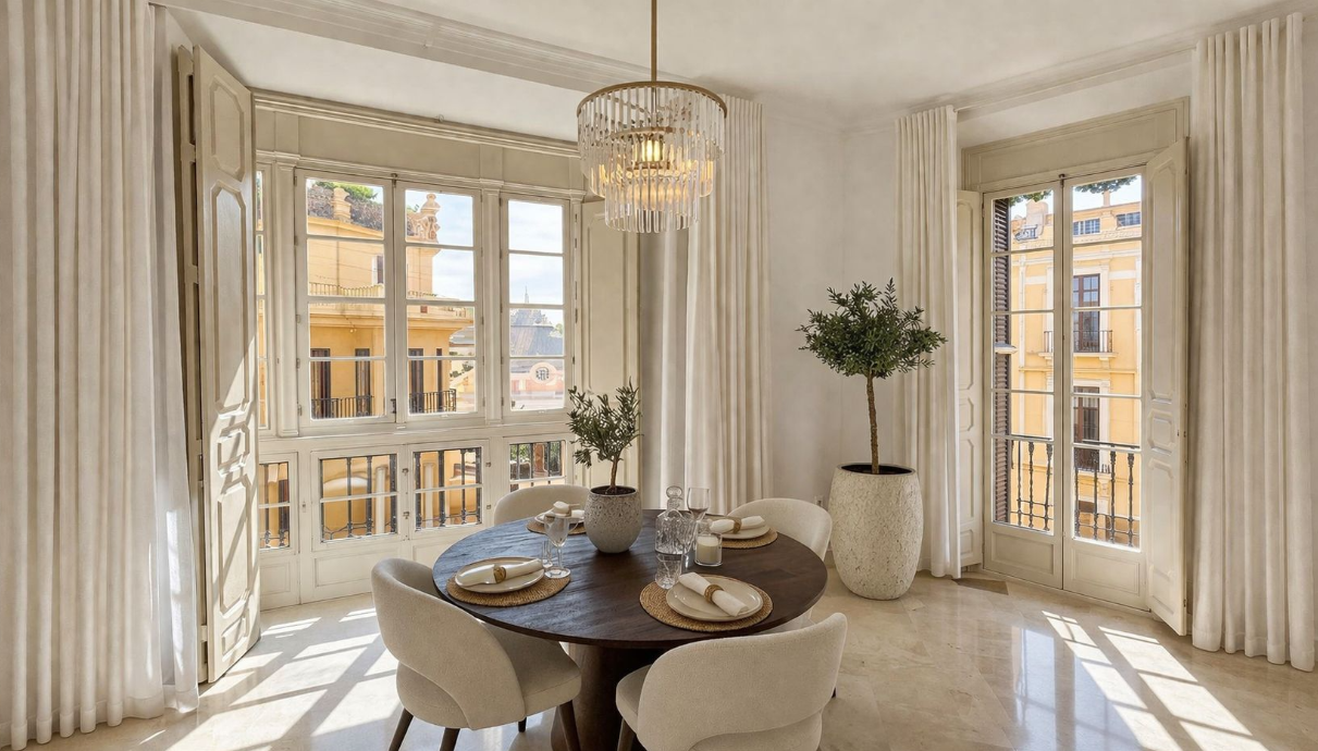 Elegant Renovated Apartment in Málaga’s Historic Centre by Renowned Architect Gerónimo Cuervo