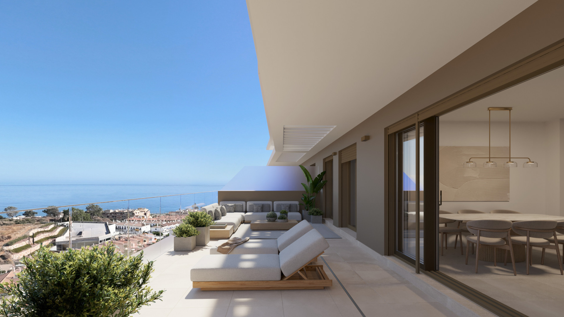 Contemporary Coastal Living with Sea Views in Málaga