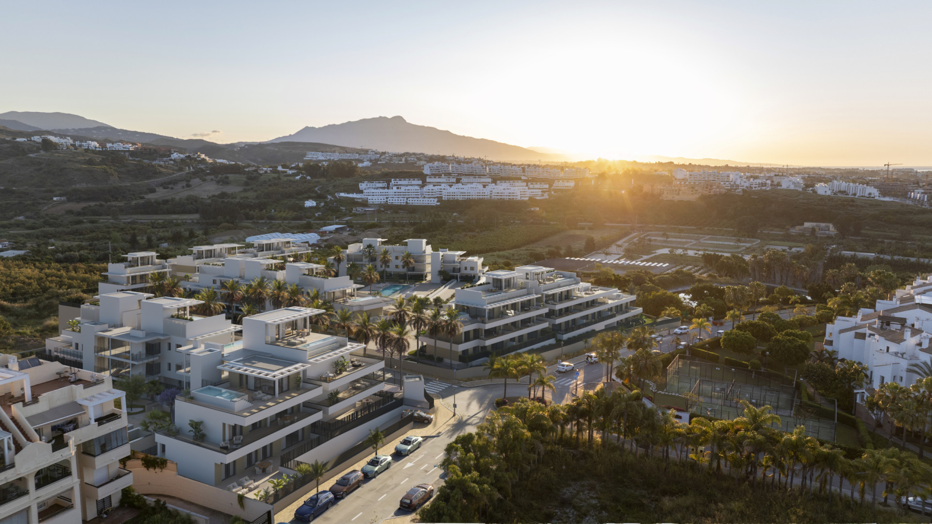 Contemporary Mediterranean 3 Bedroom Homes with Sea and Mountain Views in Estepona
